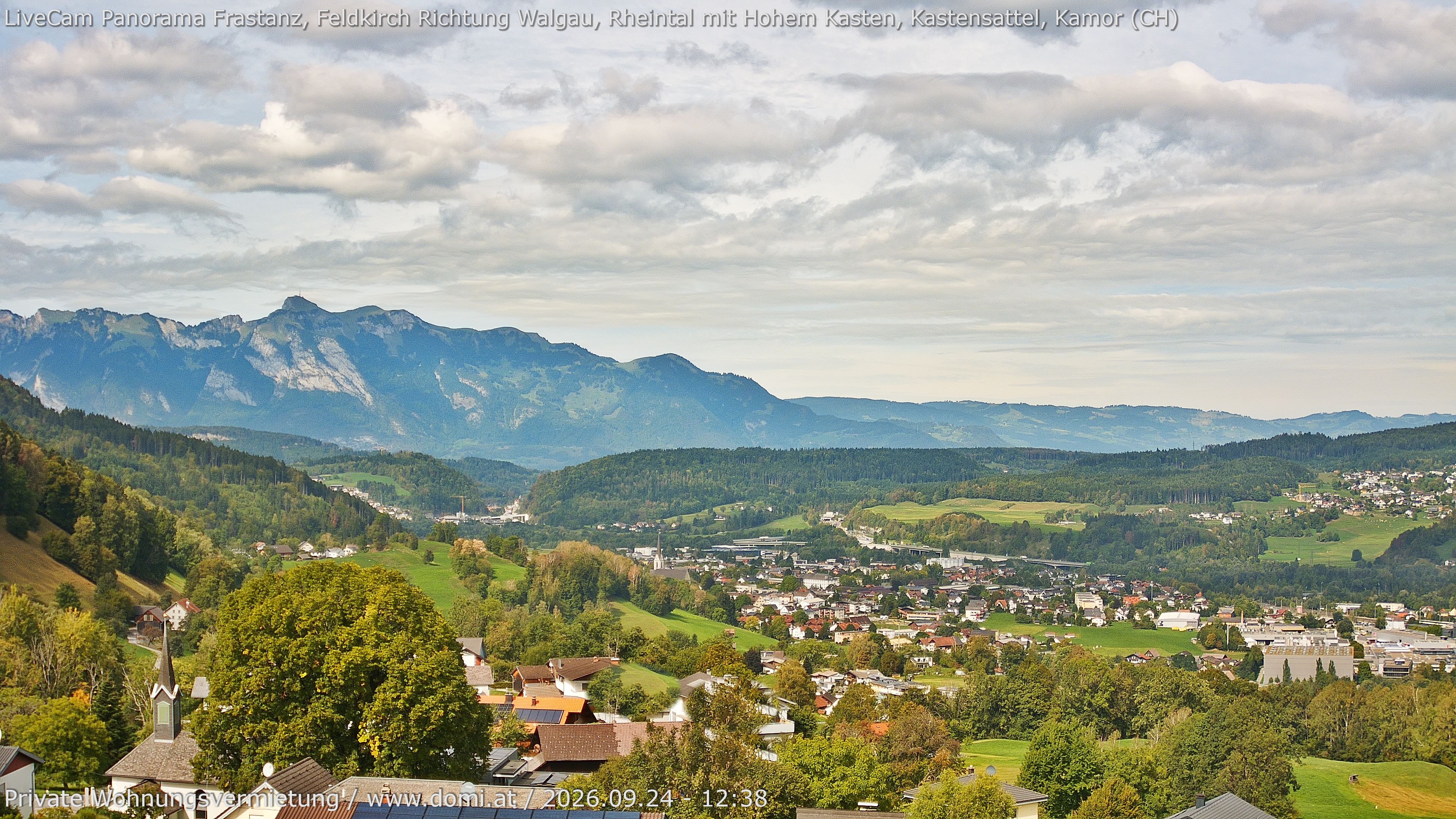 Archiv Foto Webcam Ausblick von Gampelün bei Frastanz