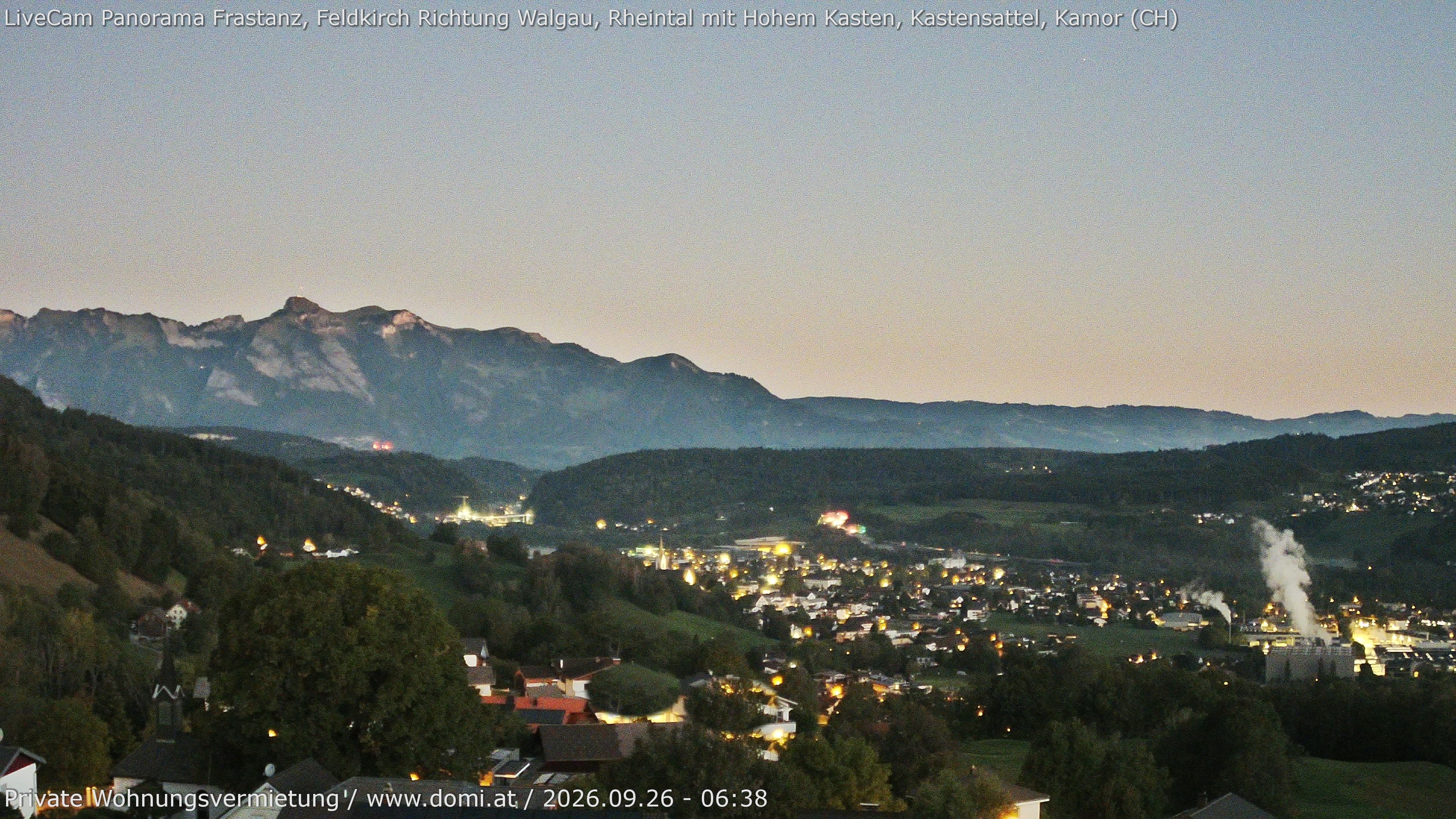 Archiv Foto Webcam Ausblick von Gampelün bei Frastanz