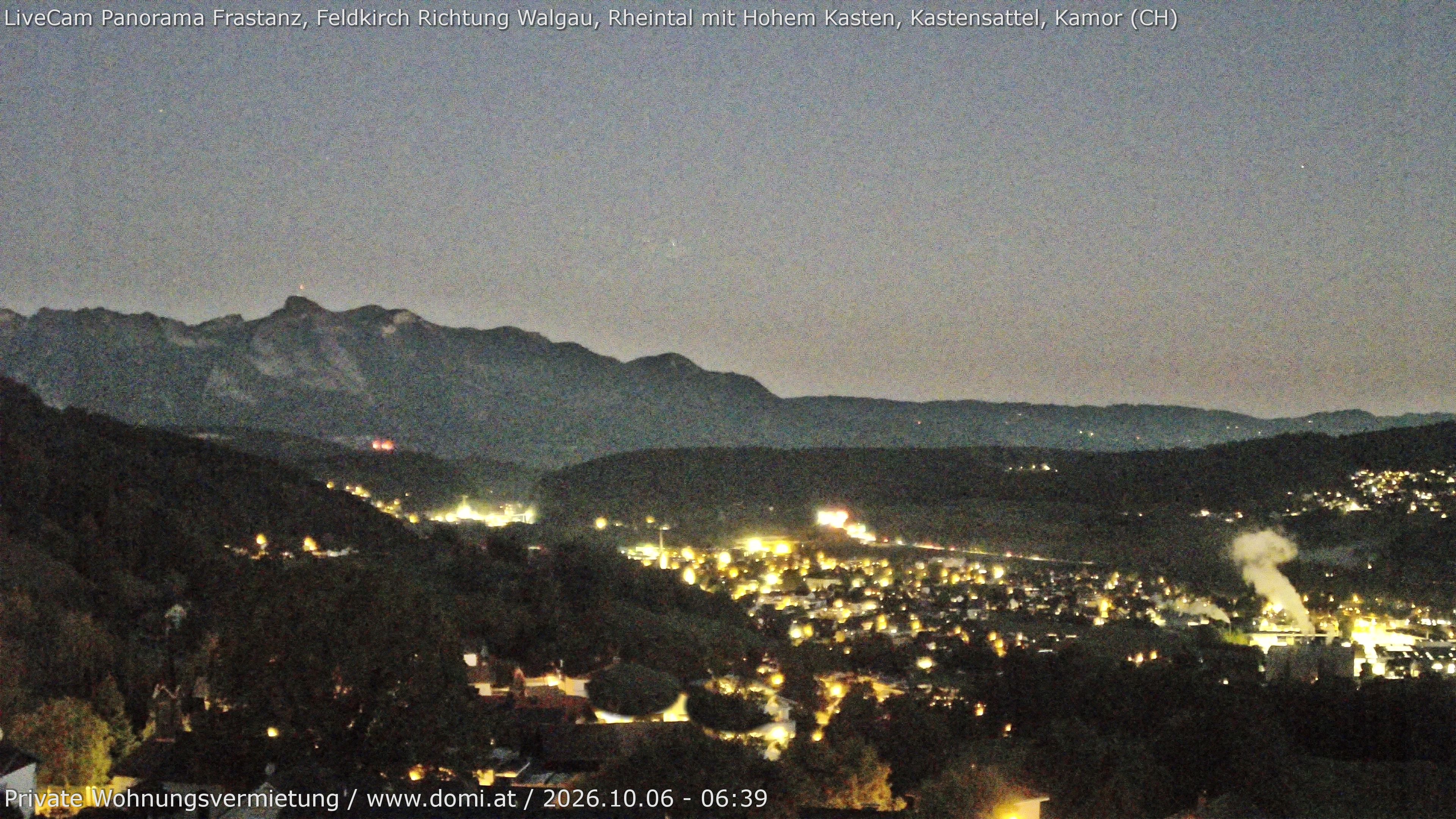 Archived image Webcam View from Gampelün in Frastanz