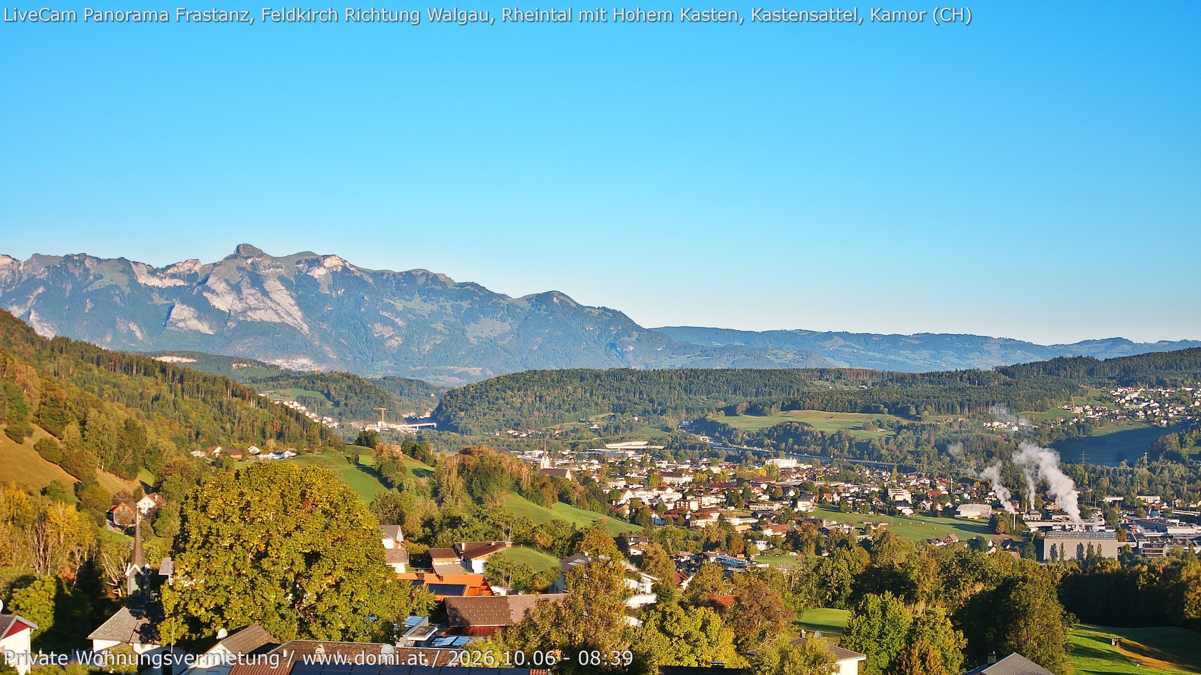 Archived image Webcam View from Gampelün in Frastanz