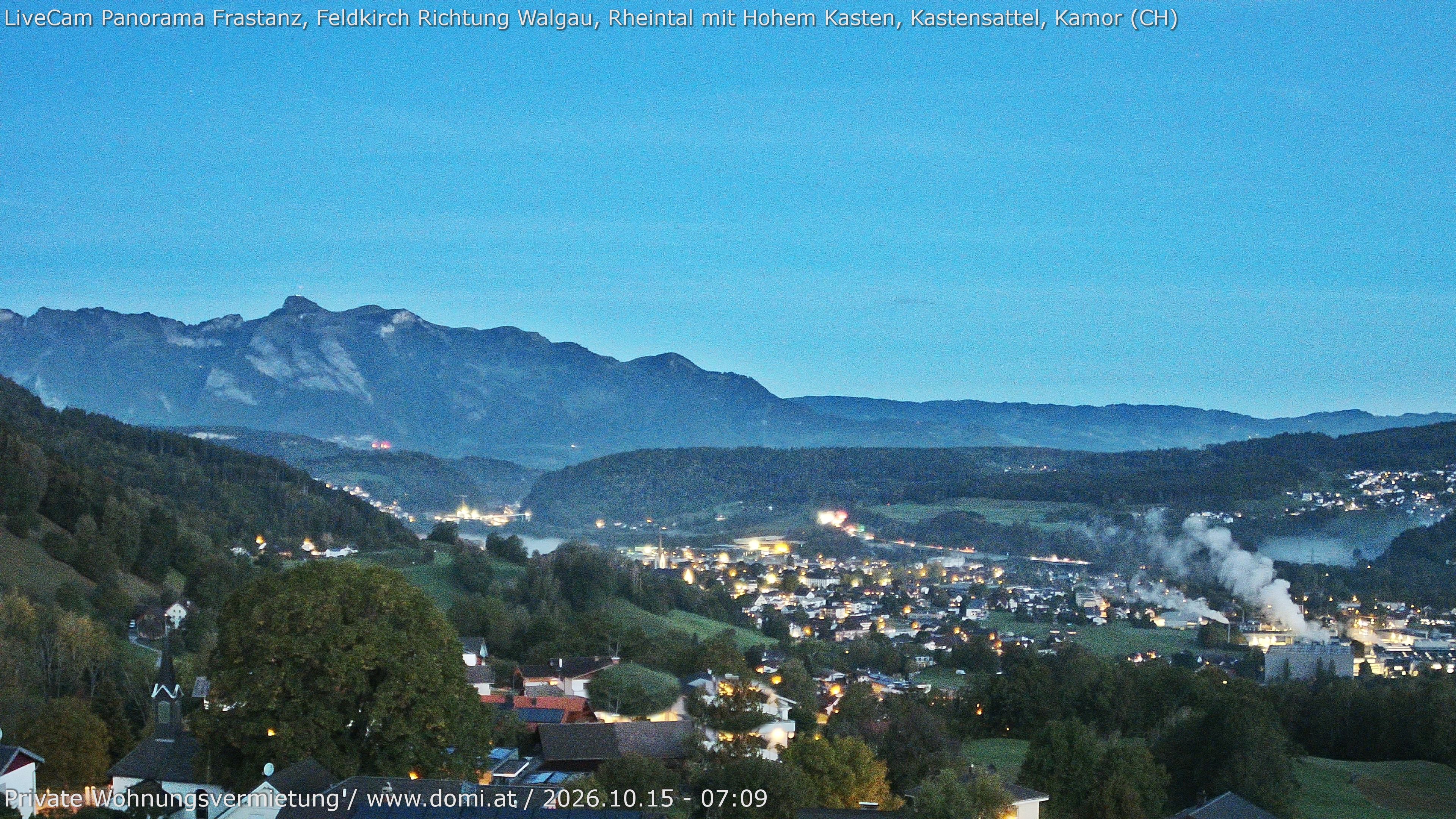 Archiv Foto Webcam Ausblick von Gampelün bei Frastanz