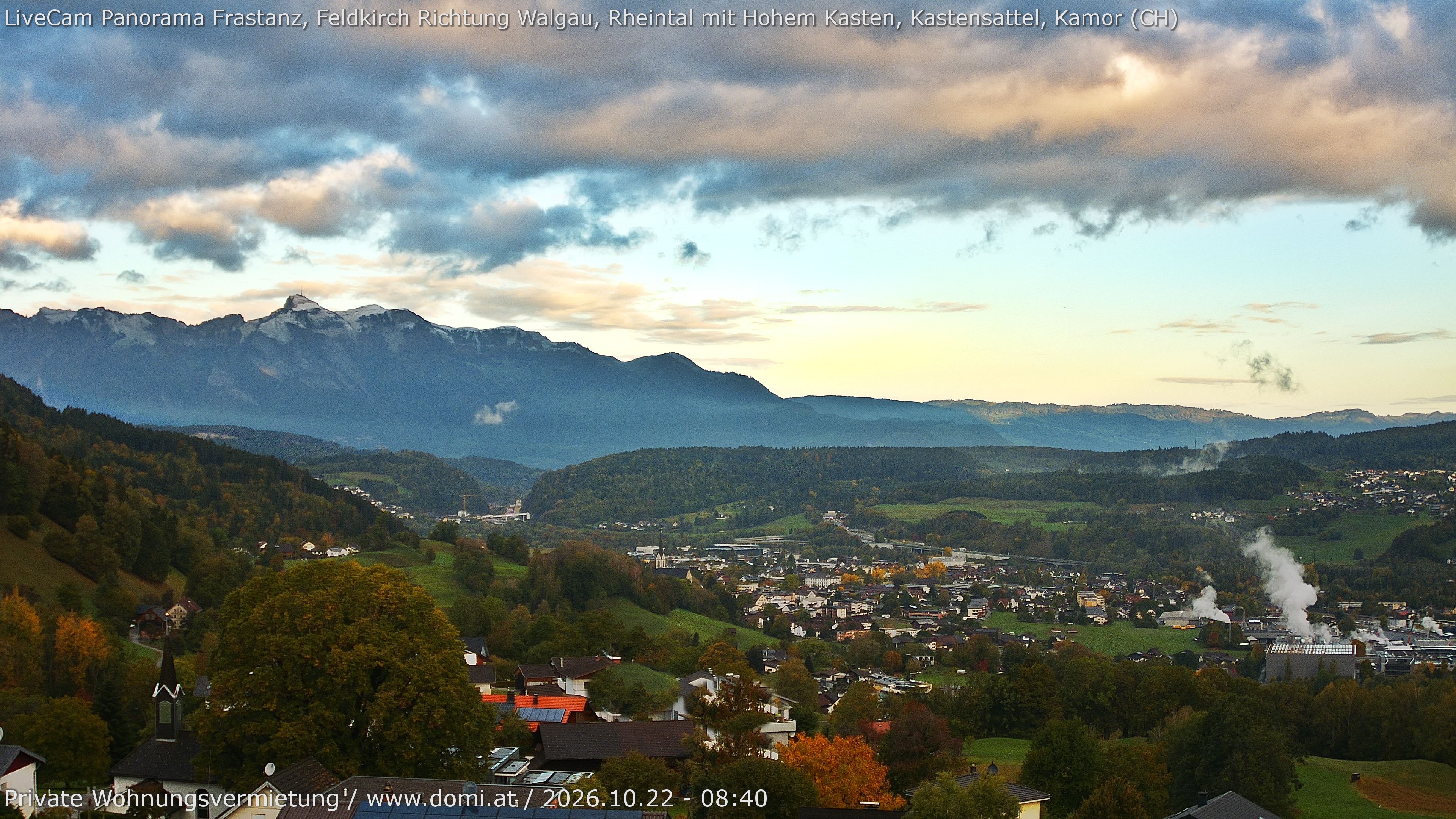 Archiv Foto Webcam Ausblick von Gampelün bei Frastanz