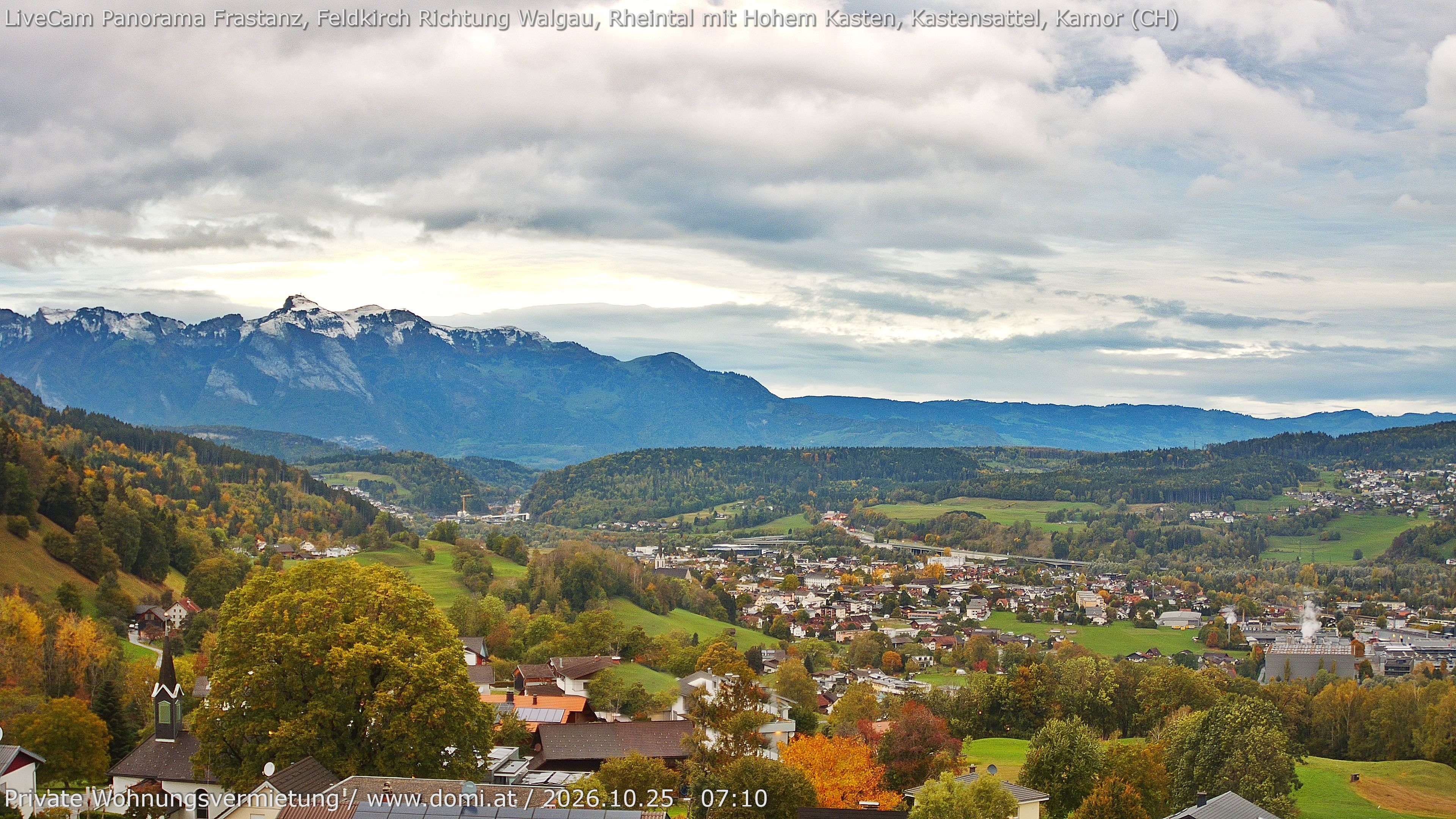Archiv Foto Webcam Ausblick von Gampelün bei Frastanz