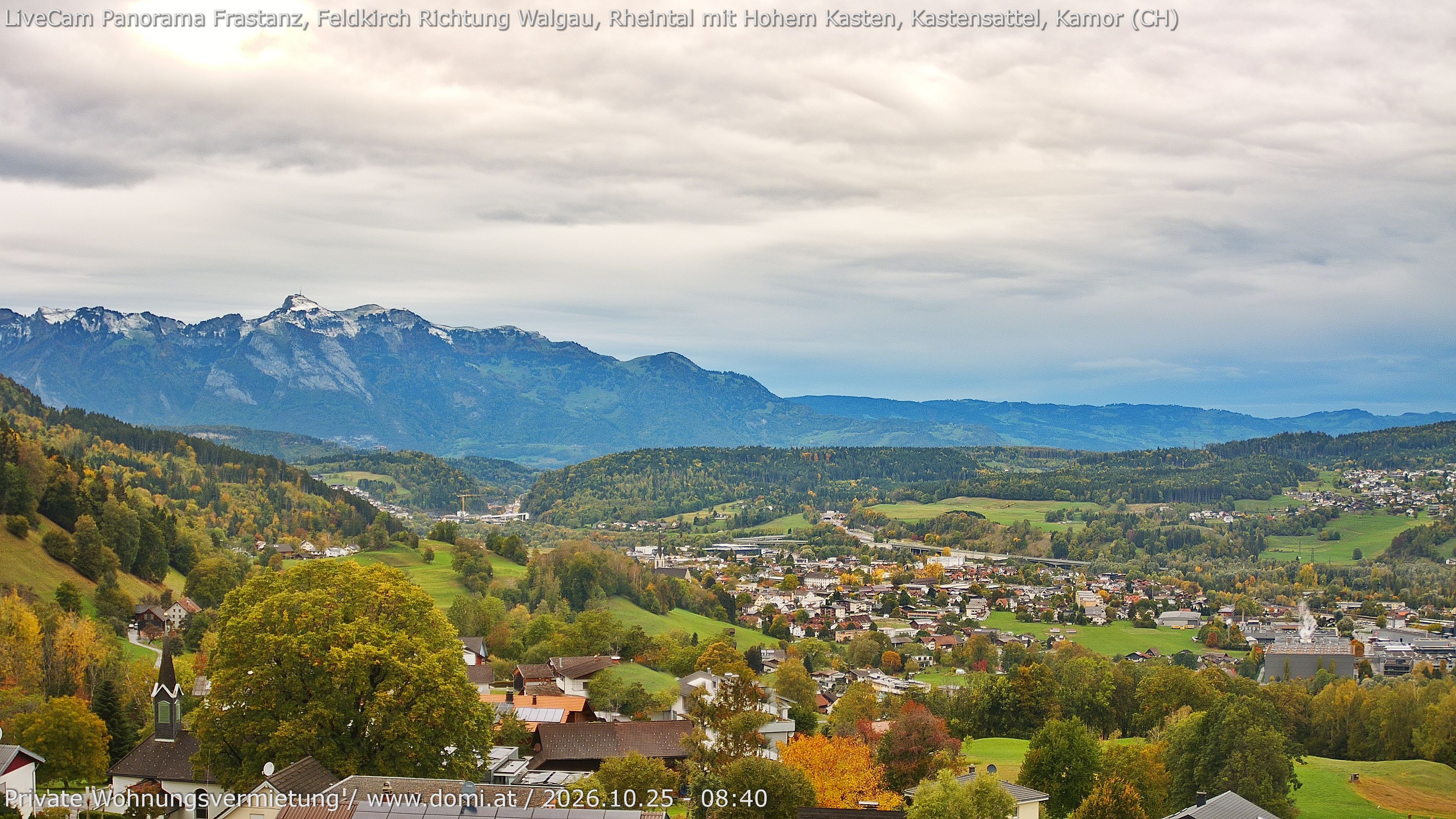 Archiv Foto Webcam Ausblick von Gampelün bei Frastanz