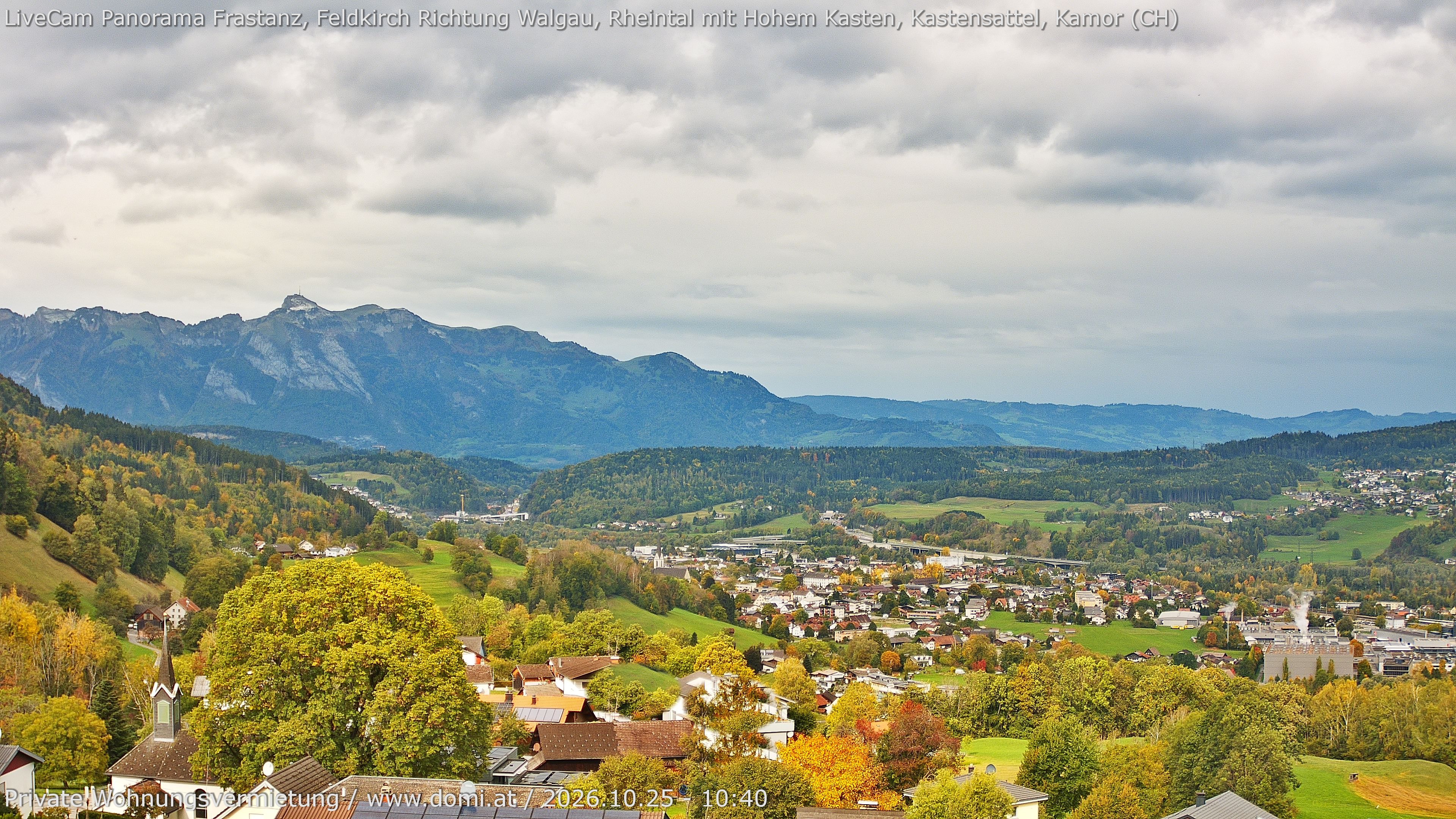 Archiv Foto Webcam Ausblick von Gampelün bei Frastanz