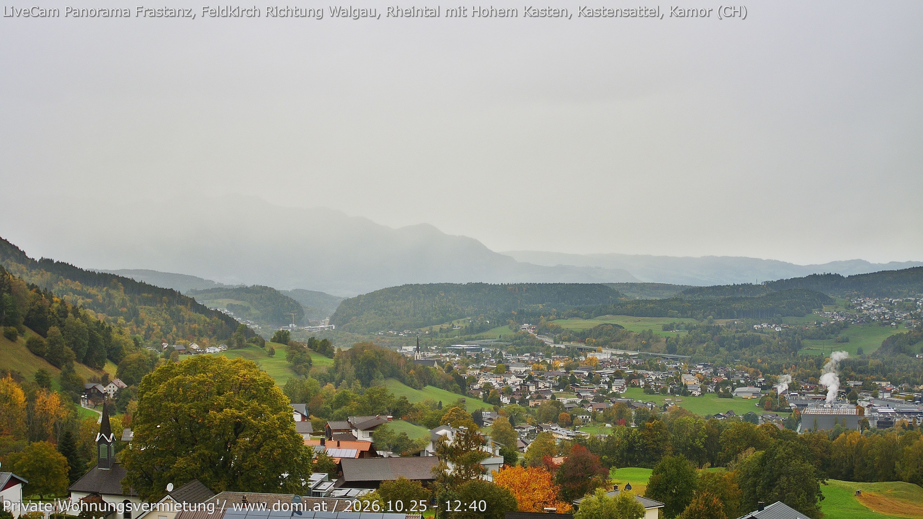 Archiv Foto Webcam Ausblick von Gampelün bei Frastanz