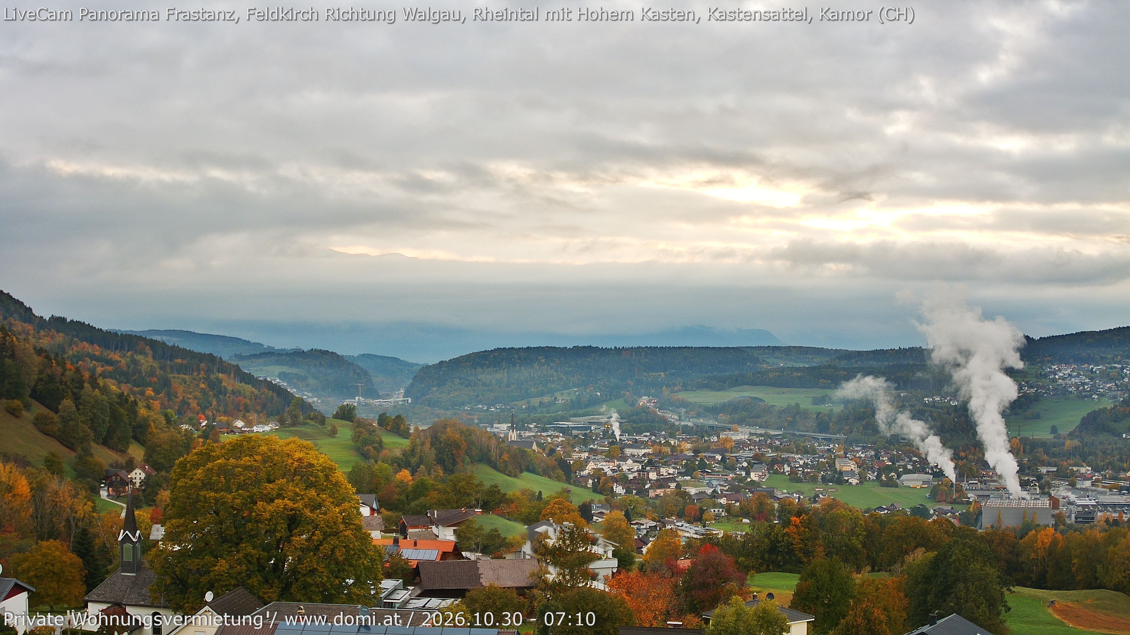 Archiv Foto Webcam Ausblick von Gampelün bei Frastanz
