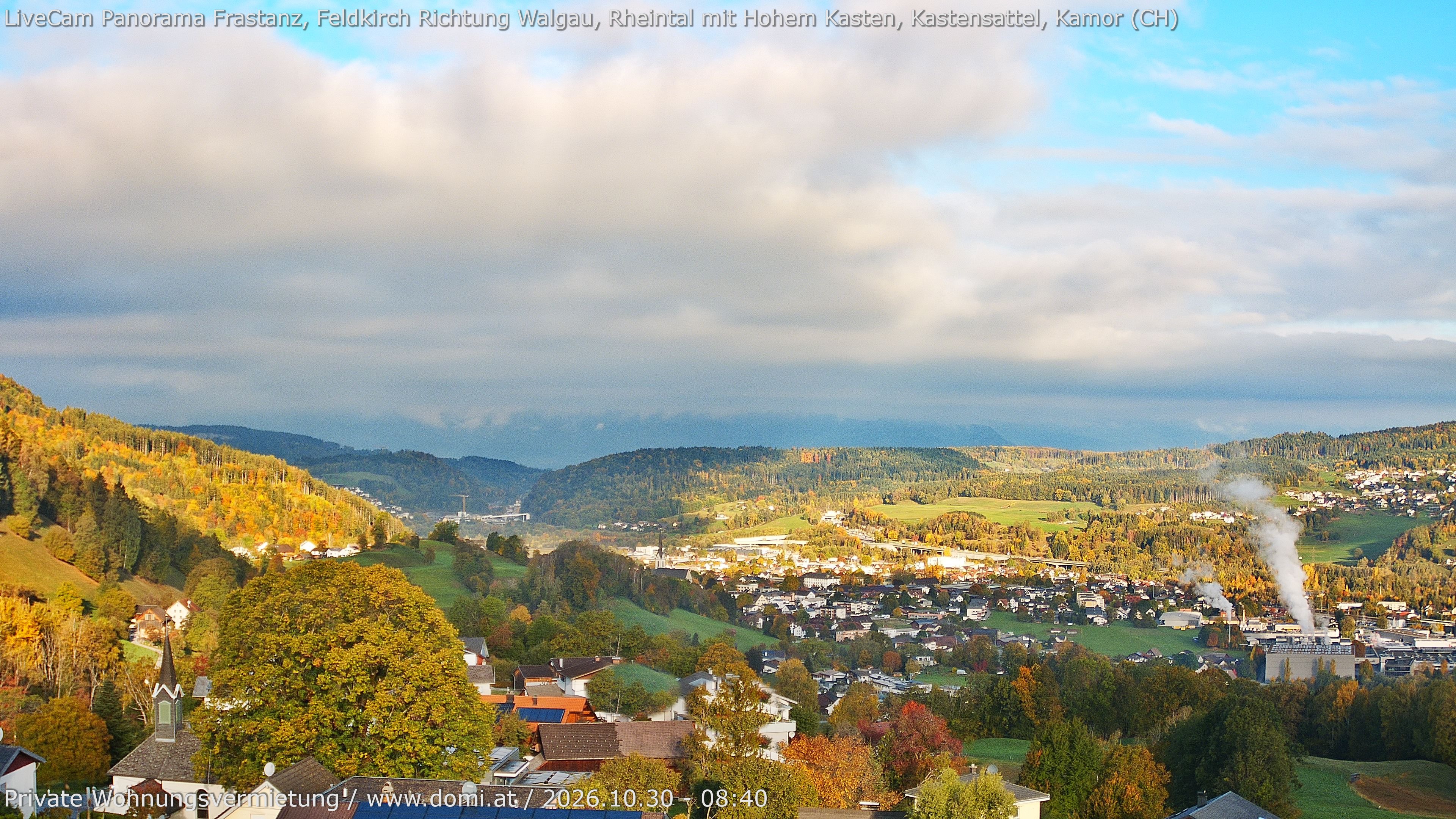 Archiv Foto Webcam Ausblick von Gampelün bei Frastanz