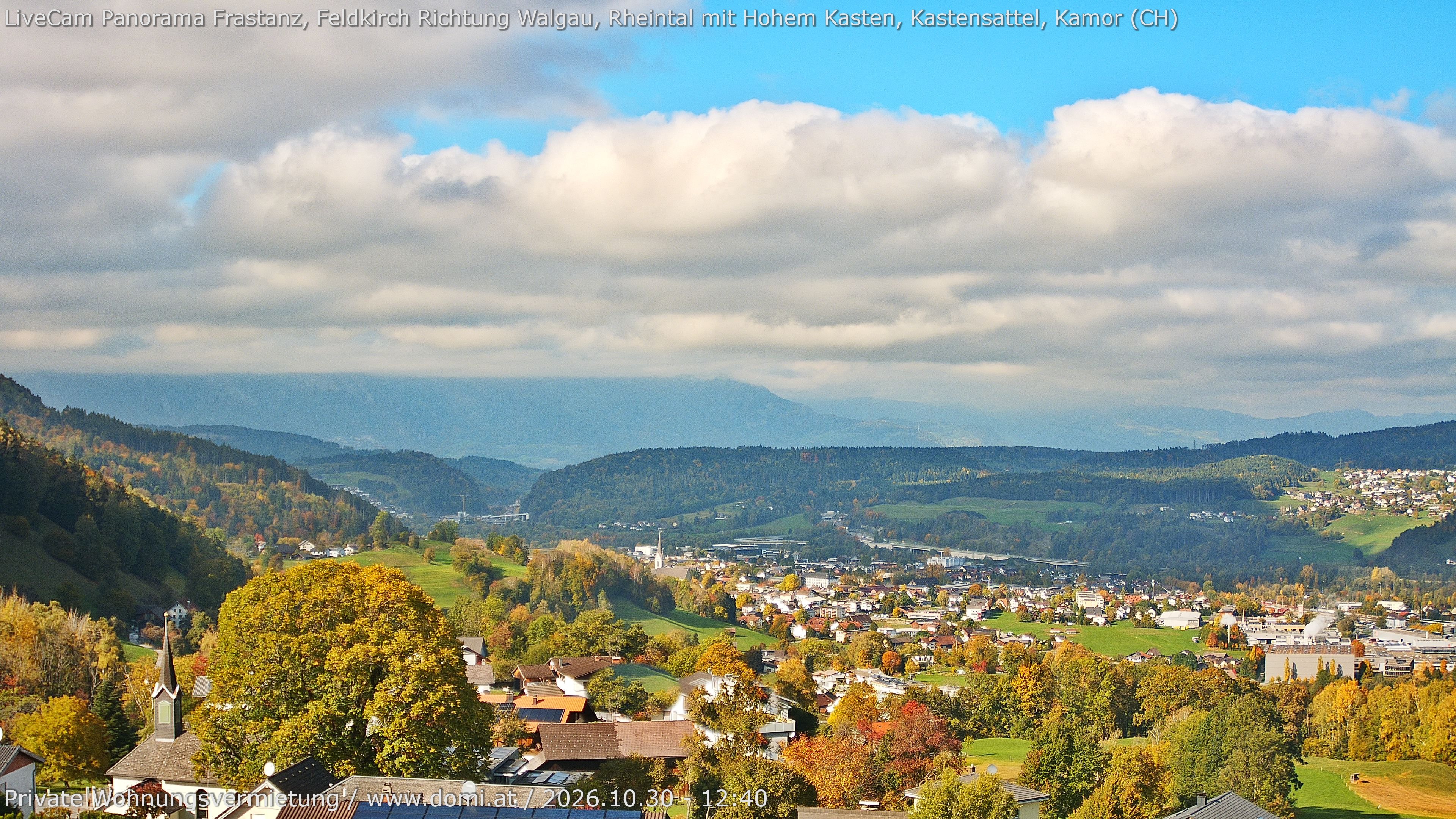 Archiv Foto Webcam Ausblick von Gampelün bei Frastanz