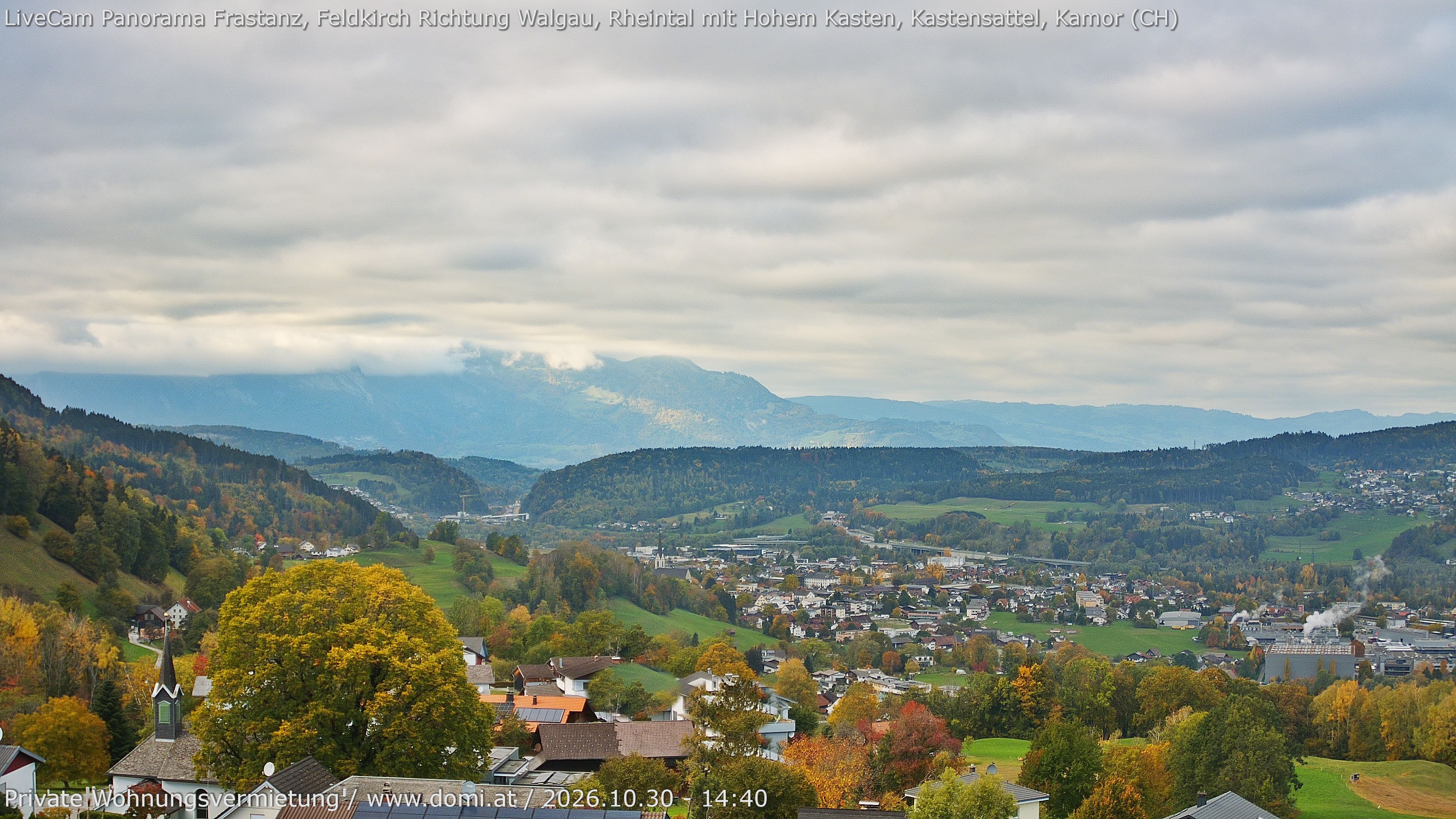 Archiv Foto Webcam Ausblick von Gampelün bei Frastanz