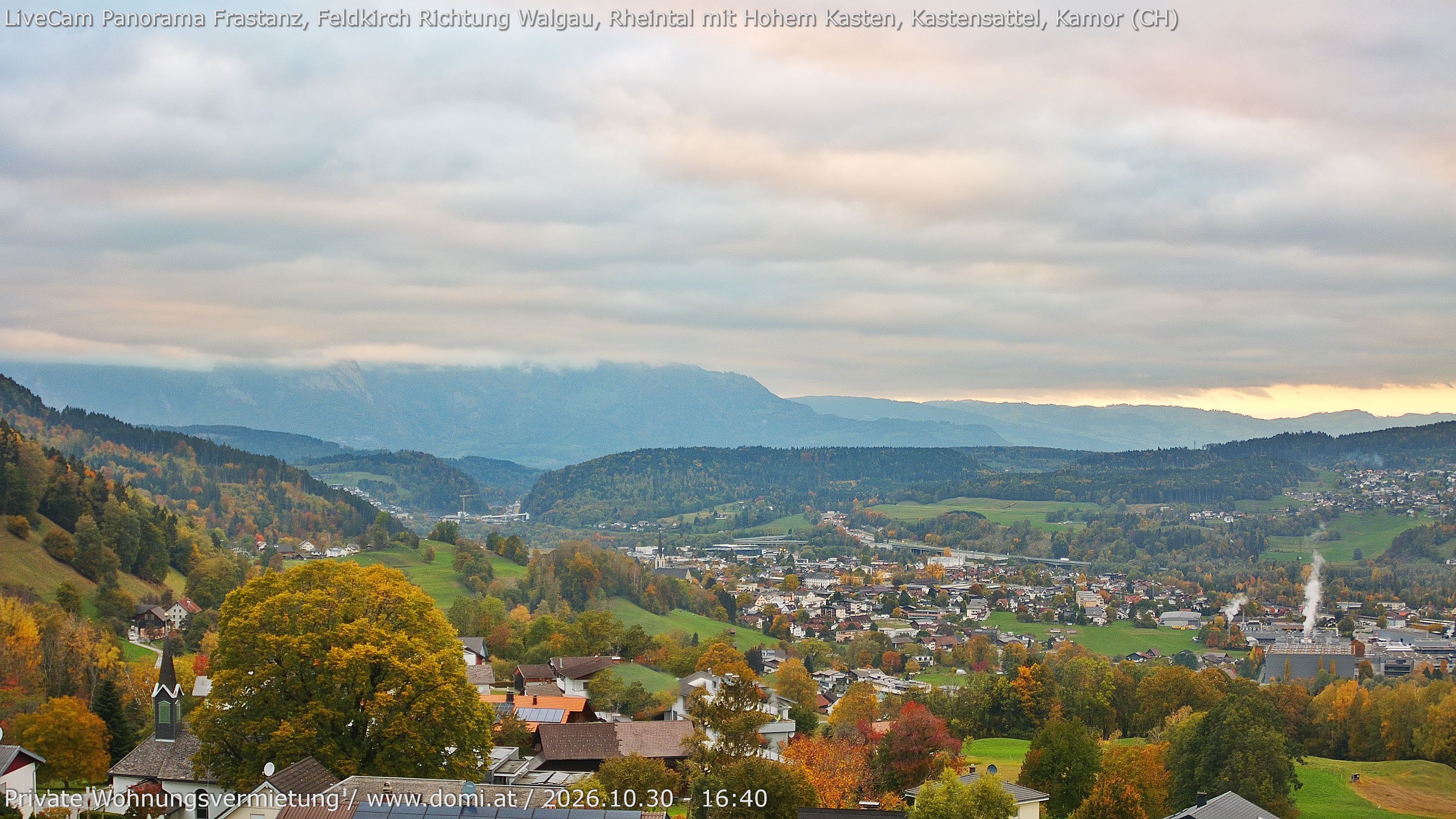 Archiv Foto Webcam Ausblick von Gampelün bei Frastanz