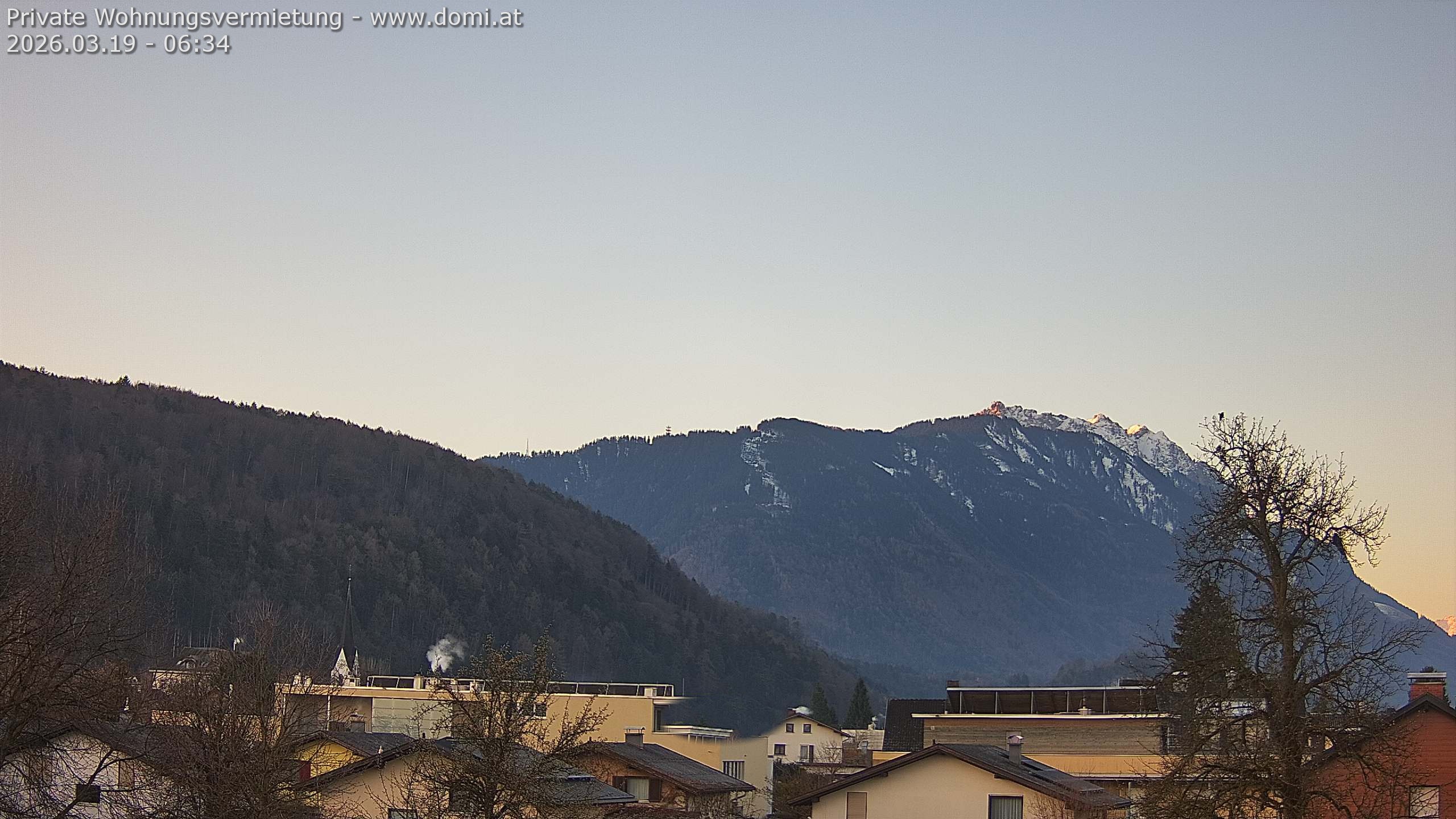 Archiv Foto Webcam Blick über Gisingen bei Feldkirch