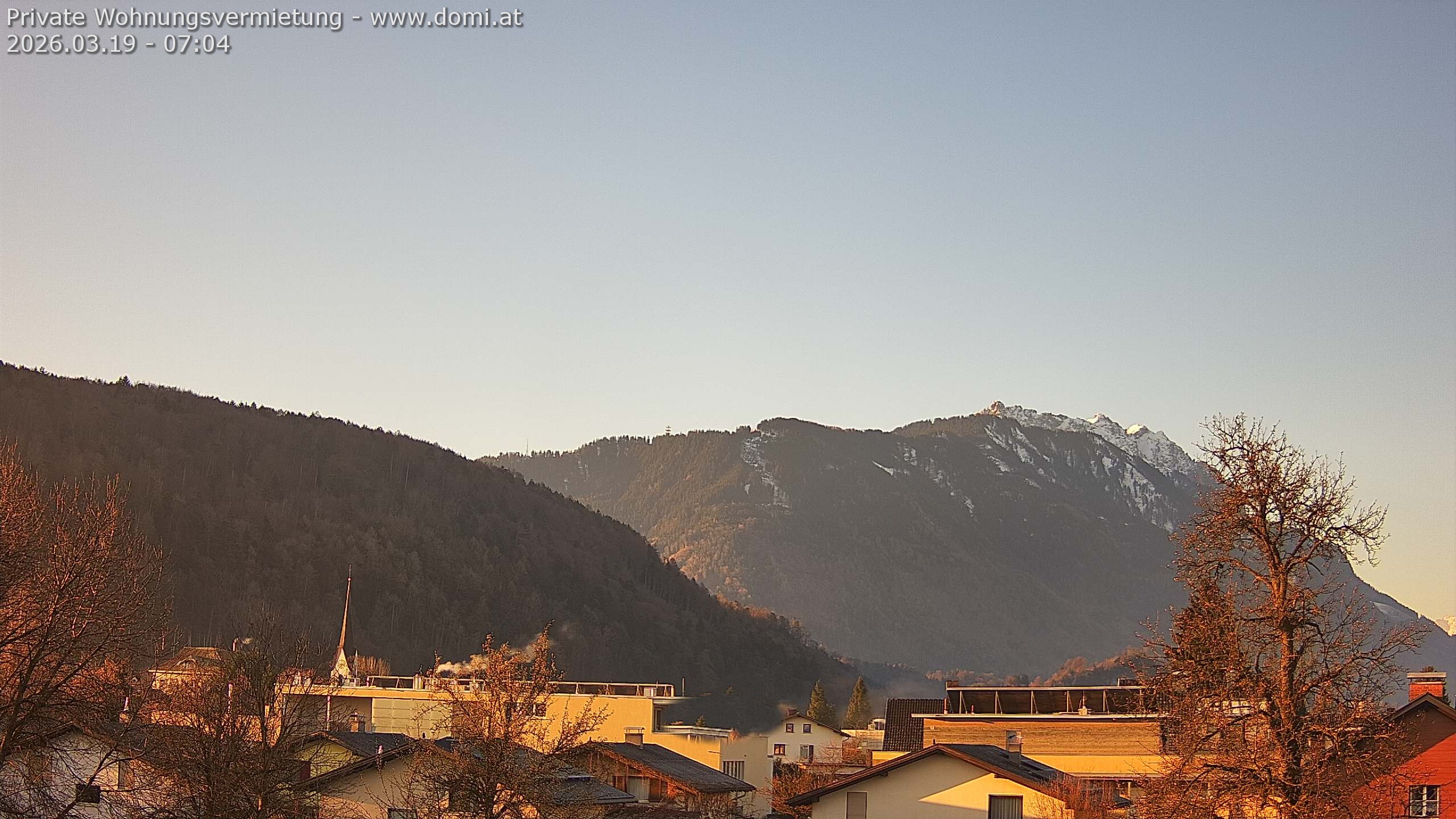 Archiv Foto Webcam Blick über Gisingen bei Feldkirch