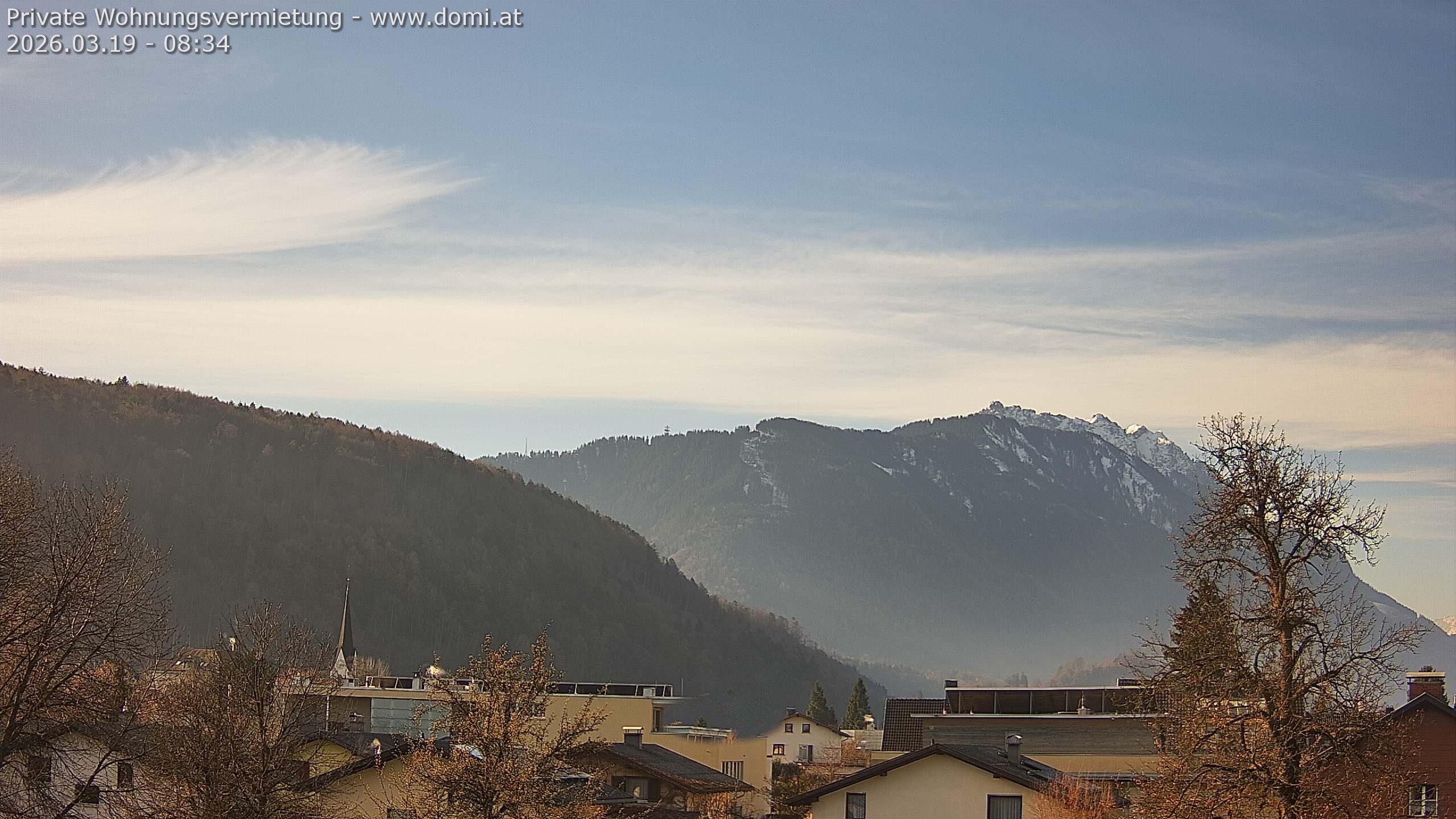 Archiv Foto Webcam Blick über Gisingen bei Feldkirch