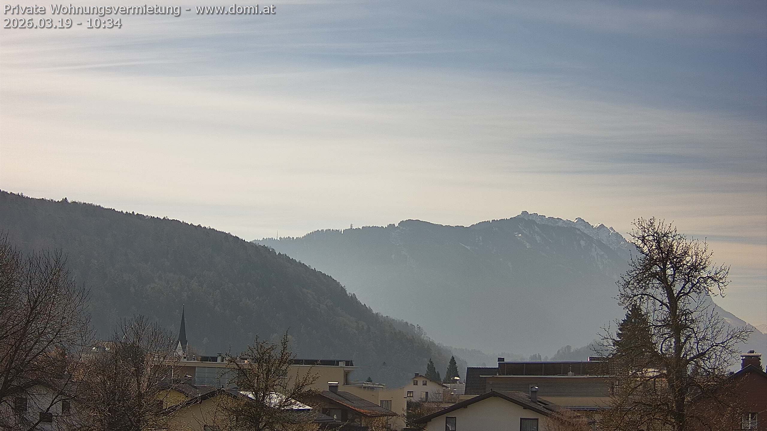 Archiv Foto Webcam Blick über Gisingen bei Feldkirch
