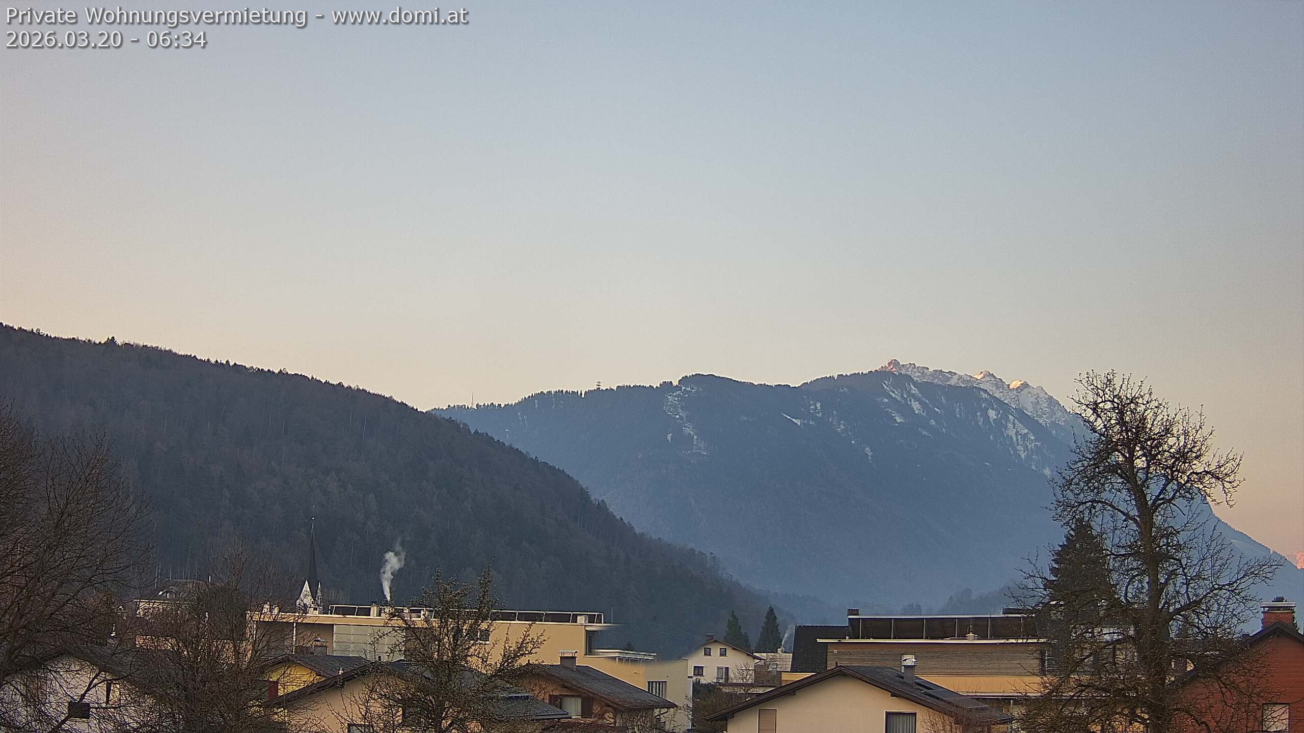 Archiv Foto Webcam Blick über Gisingen bei Feldkirch