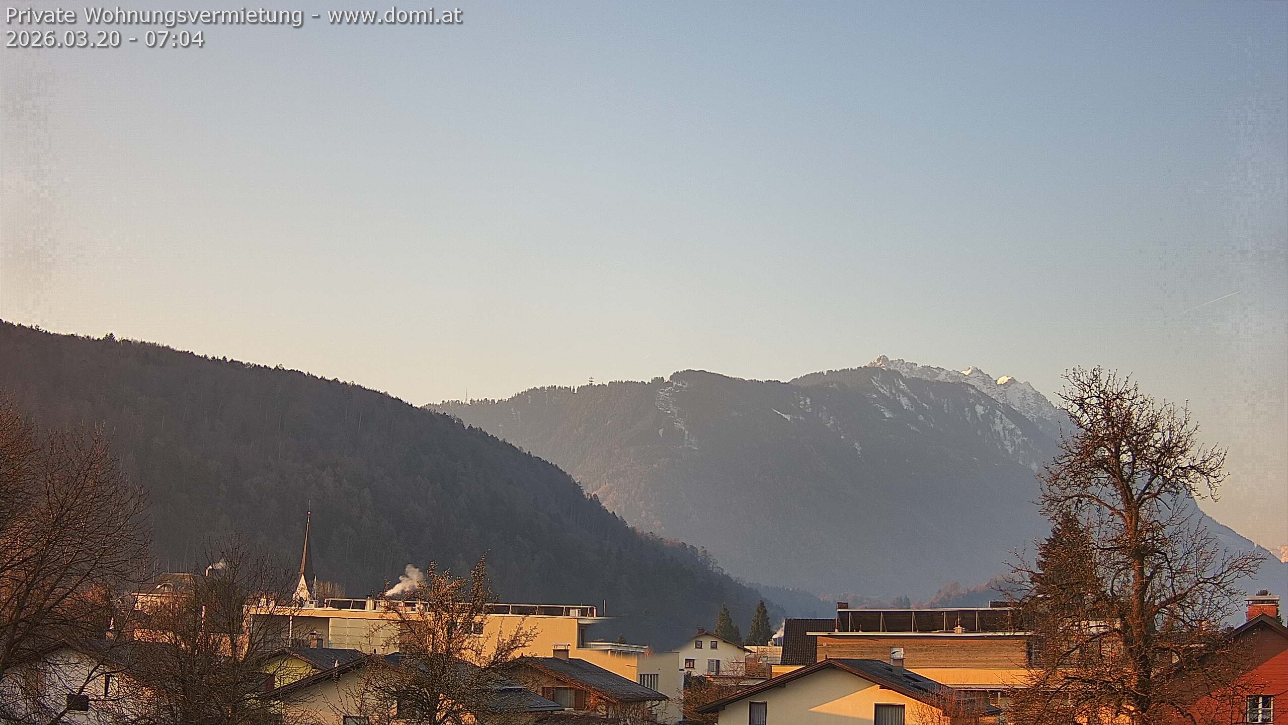 Archiv Foto Webcam Blick über Gisingen bei Feldkirch
