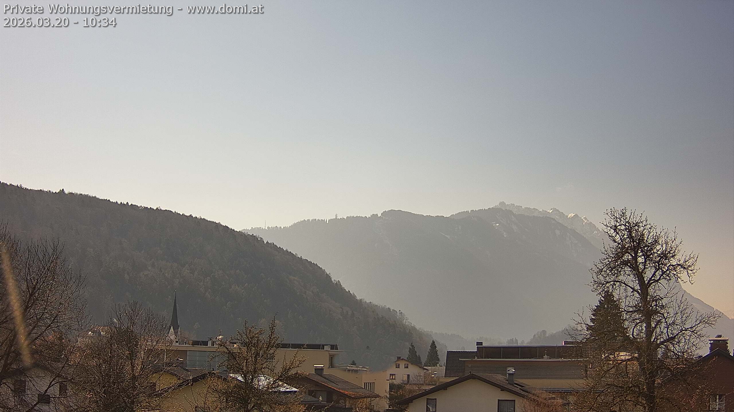 Archiv Foto Webcam Blick über Gisingen bei Feldkirch