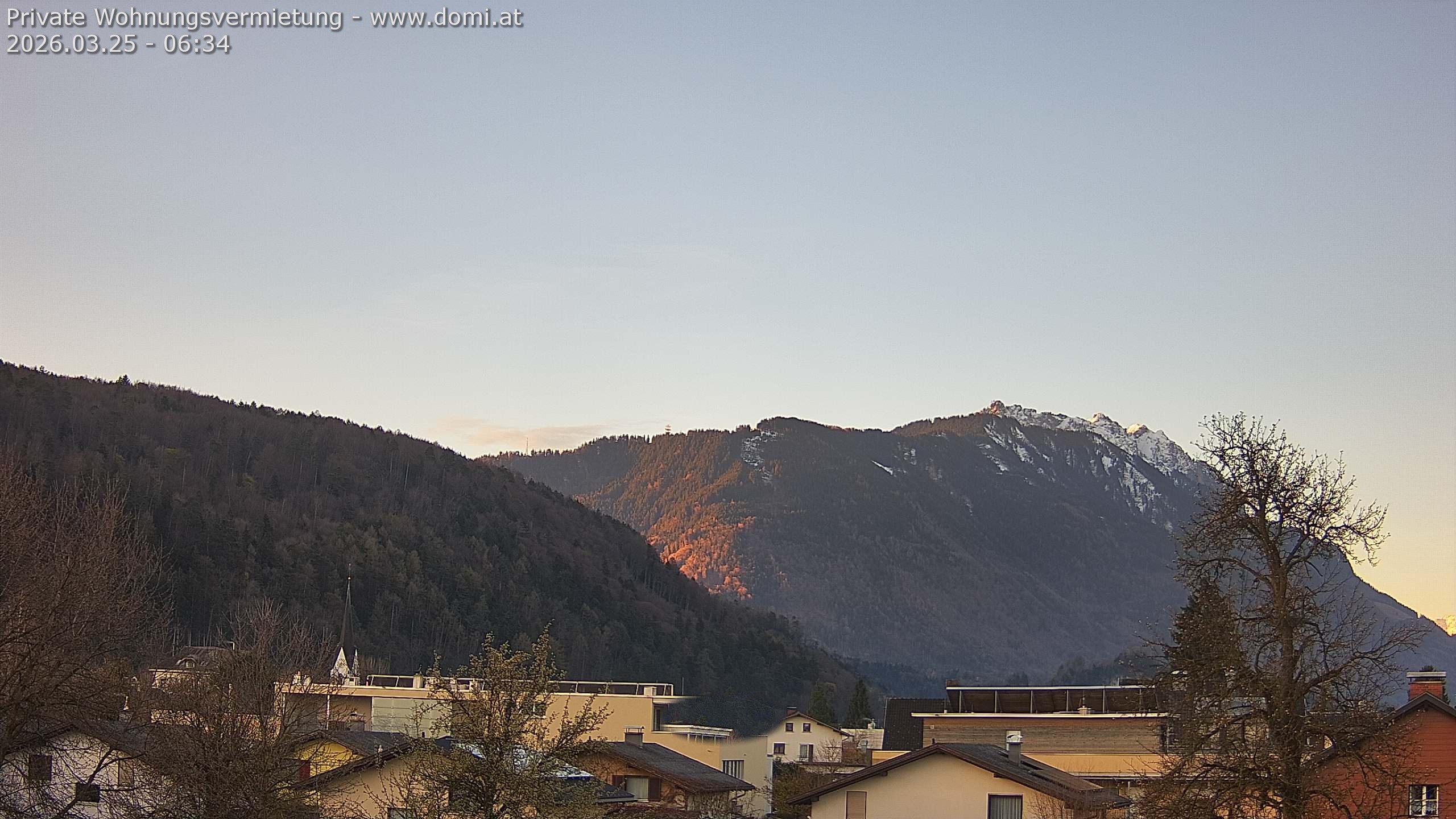 Archiv Foto Webcam Blick über Gisingen bei Feldkirch