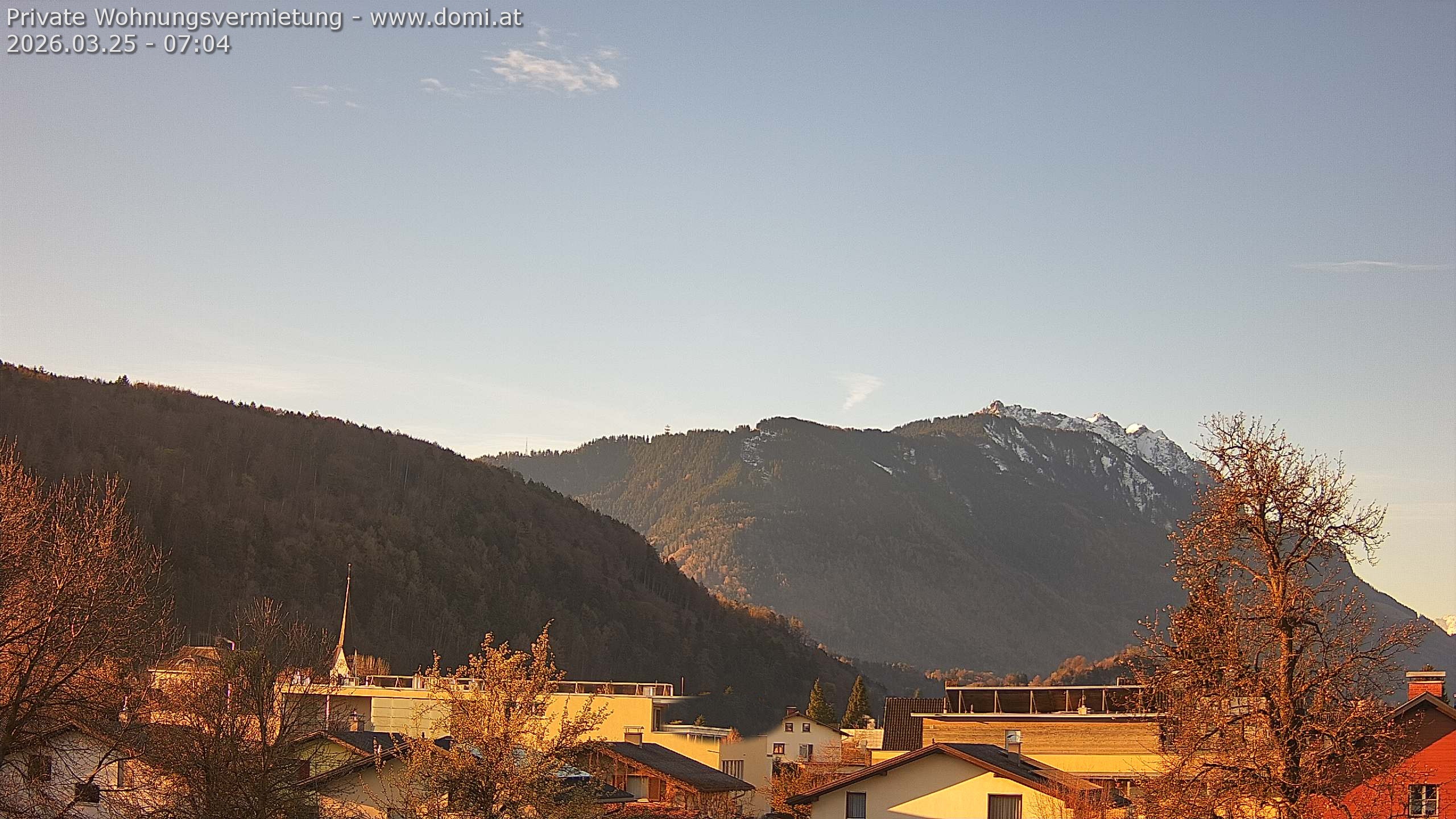 Archiv Foto Webcam Blick über Gisingen bei Feldkirch