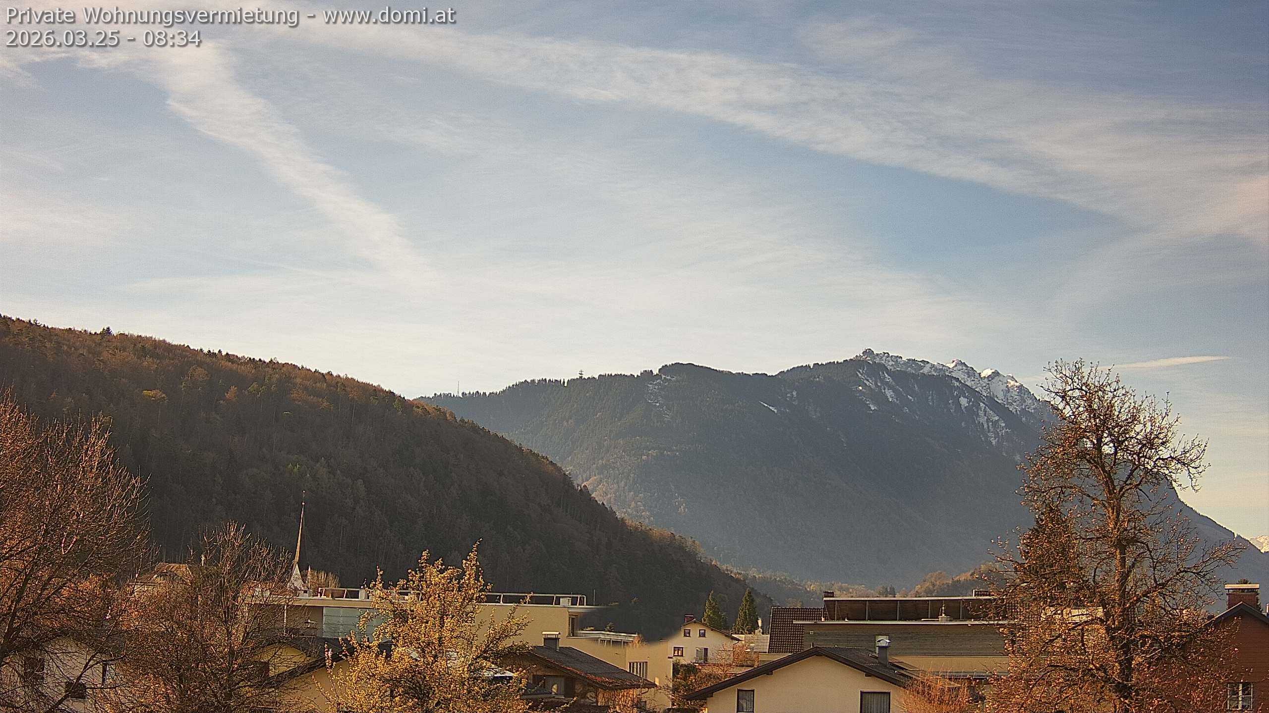 Archiv Foto Webcam Blick über Gisingen bei Feldkirch