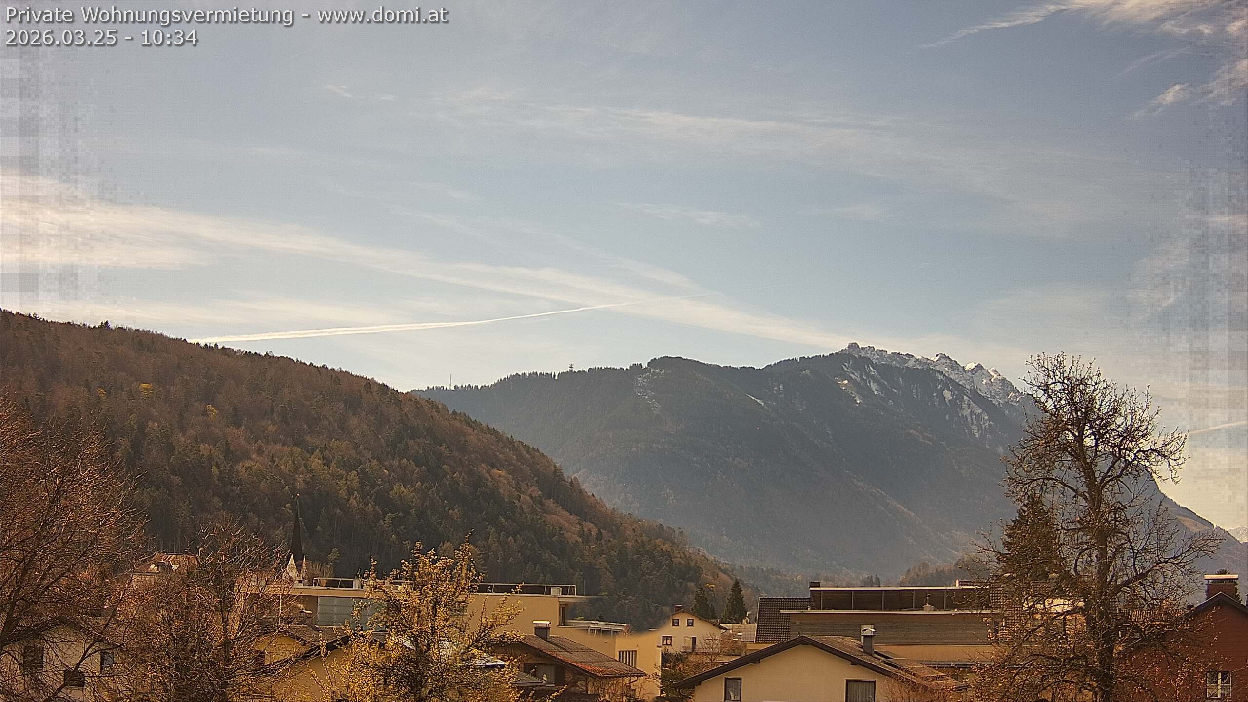 Archiv Foto Webcam Blick über Gisingen bei Feldkirch