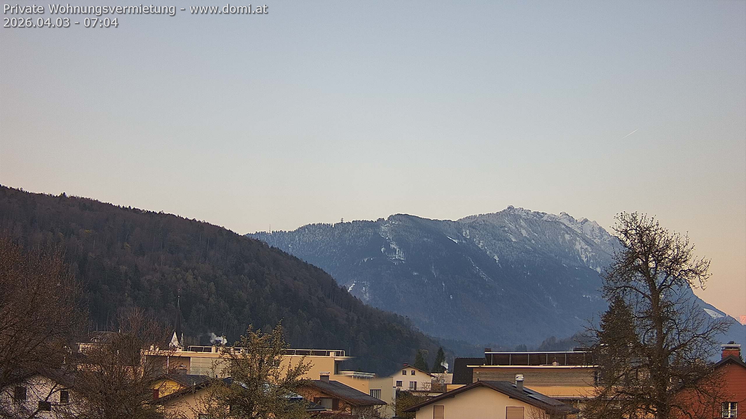 Archiv Foto Webcam Blick über Gisingen bei Feldkirch