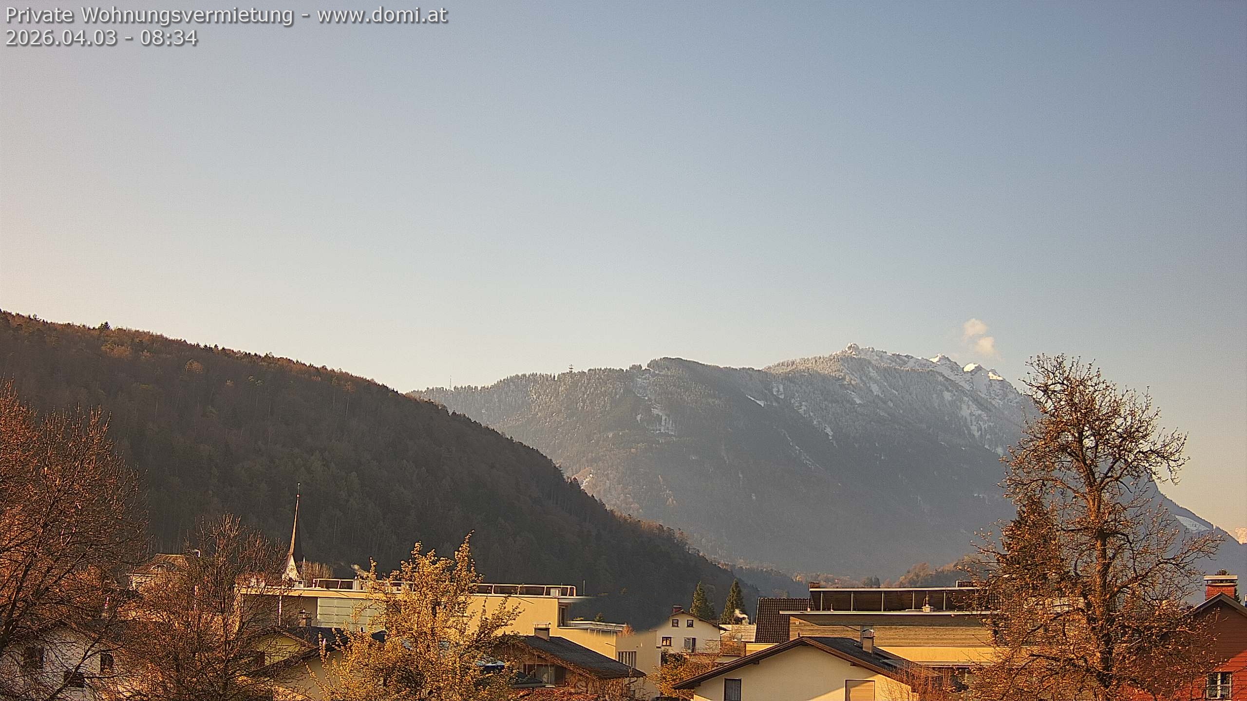Archiv Foto Webcam Blick über Gisingen bei Feldkirch