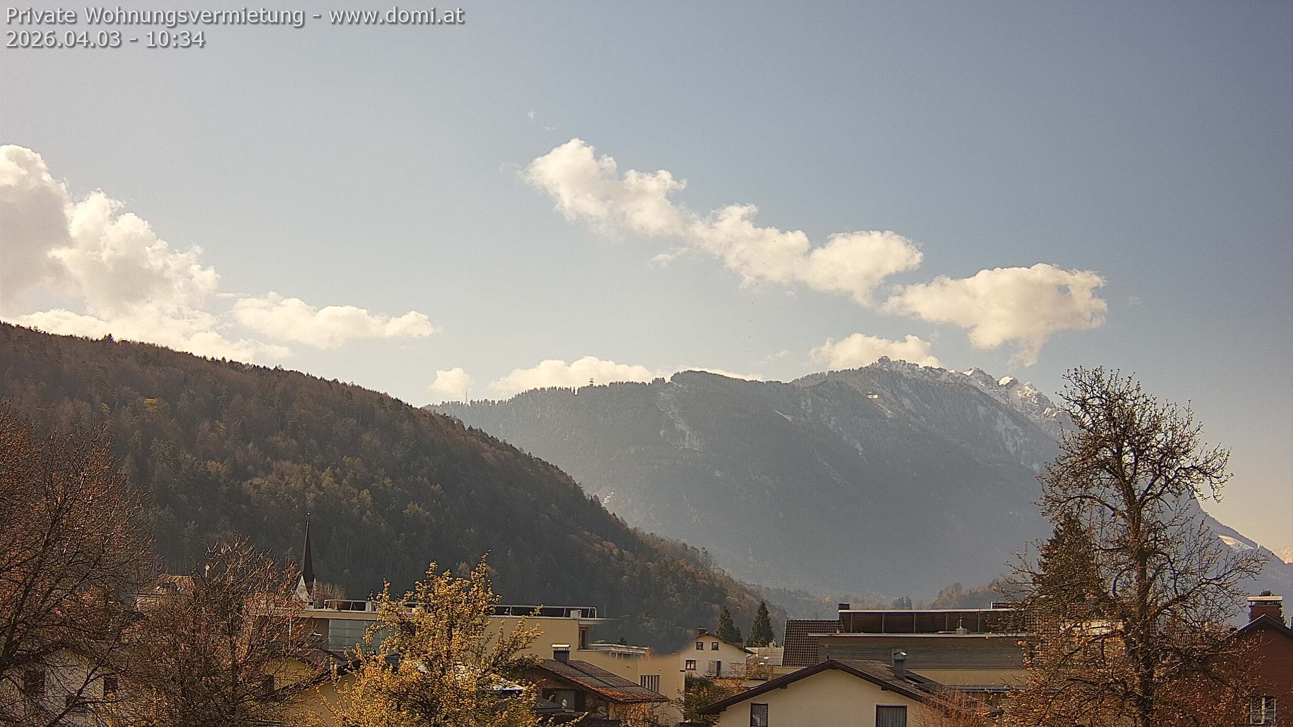 Archiv Foto Webcam Blick über Gisingen bei Feldkirch