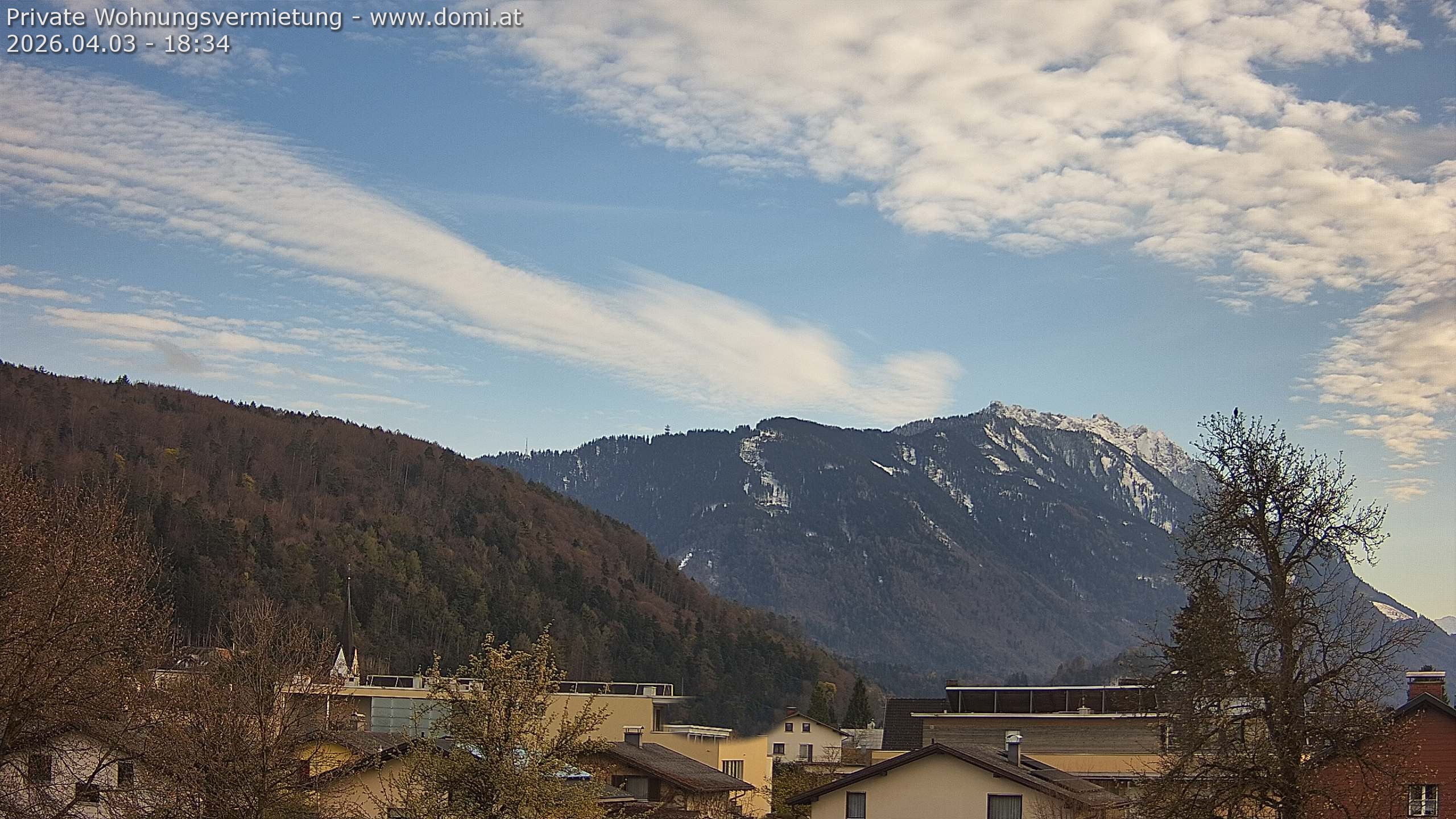 Archiv Foto Webcam Blick über Gisingen bei Feldkirch