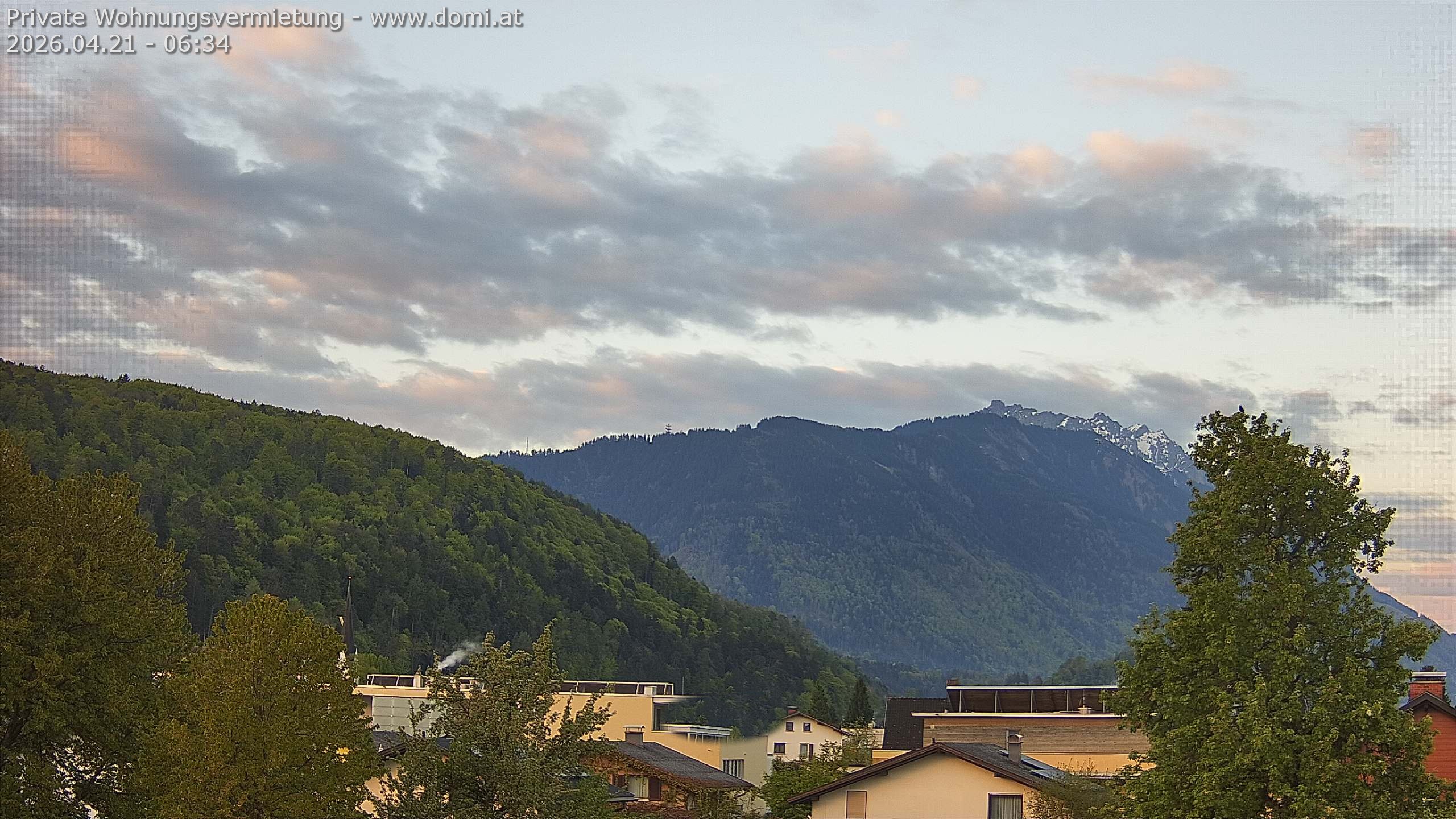 Archived image Webcam View over Gisingen in Feldkirch