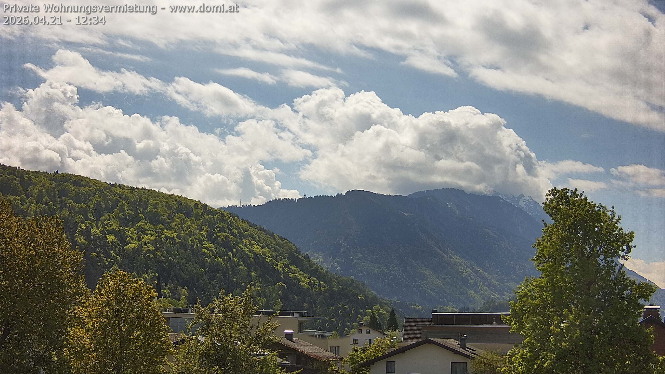 Archived image Webcam View over Gisingen in Feldkirch