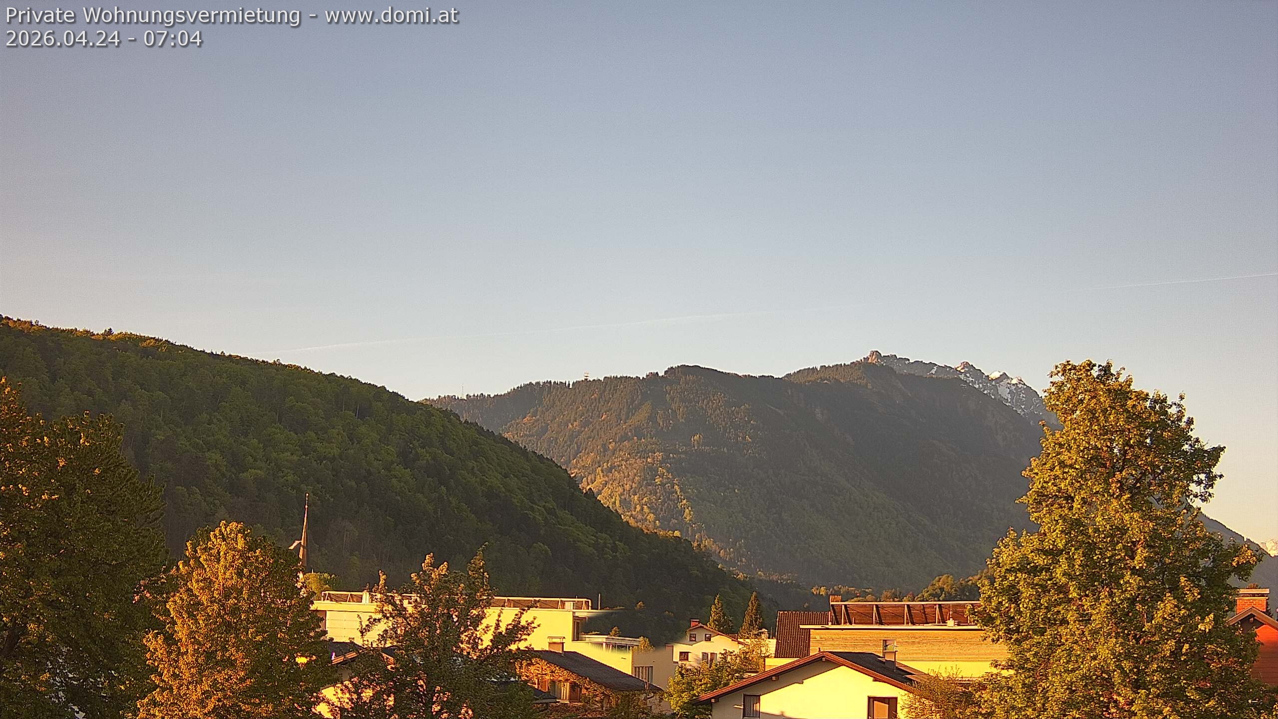 Archiv Foto Webcam Blick über Gisingen bei Feldkirch