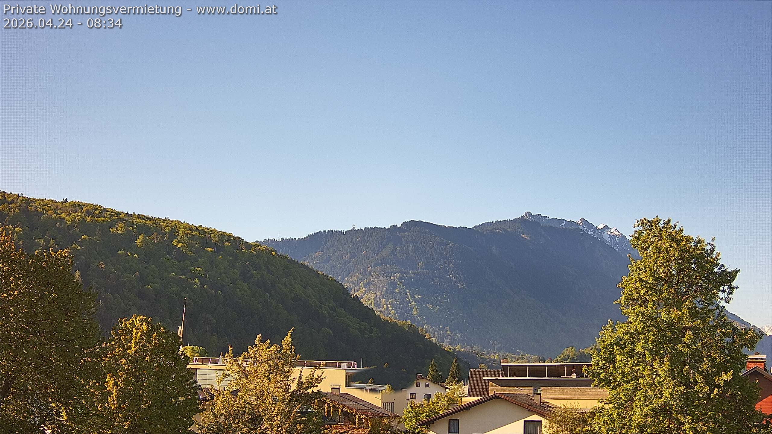 Archiv Foto Webcam Blick über Gisingen bei Feldkirch