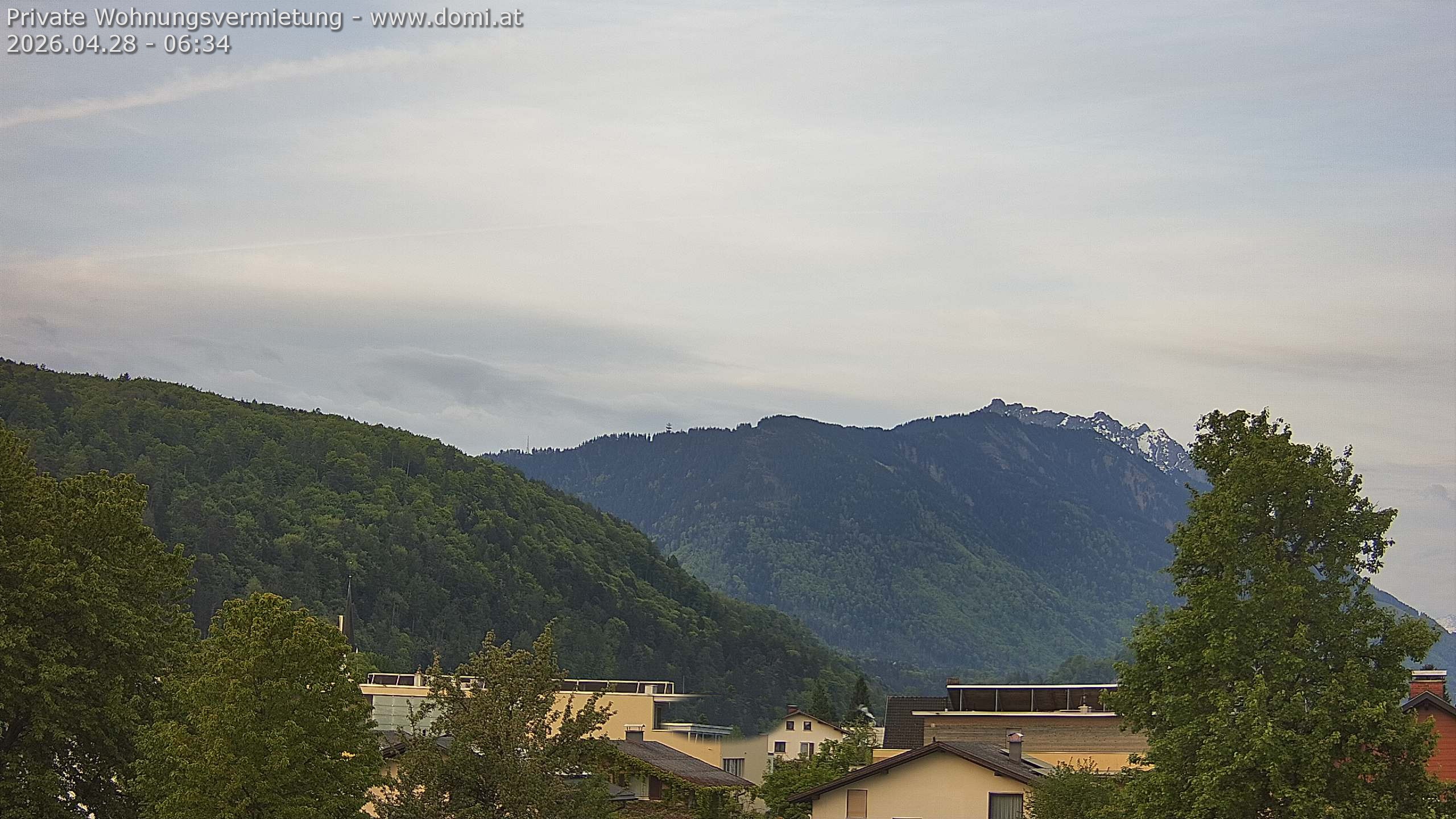 Archiv Foto Webcam Blick über Gisingen bei Feldkirch