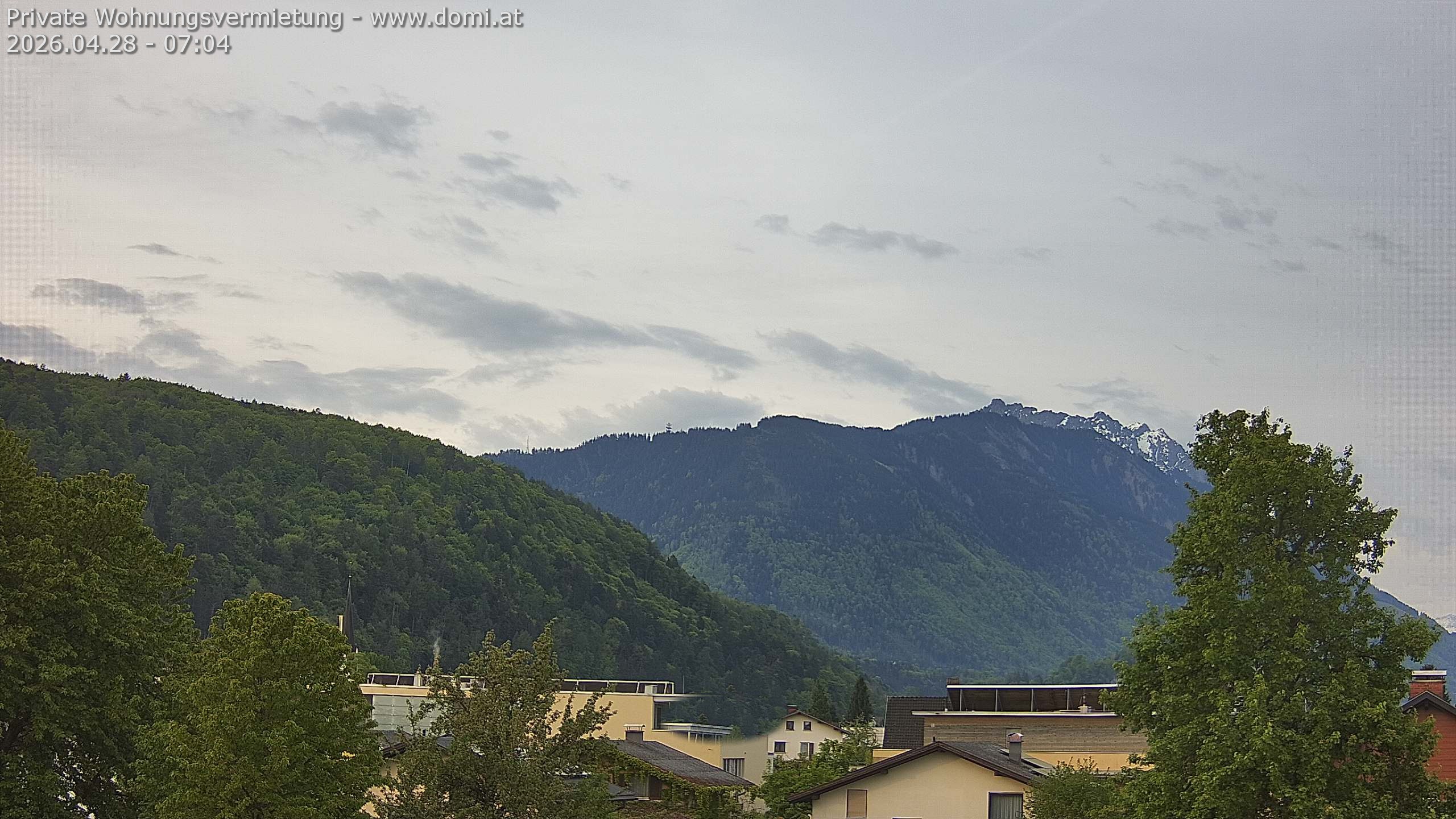 Archiv Foto Webcam Blick über Gisingen bei Feldkirch