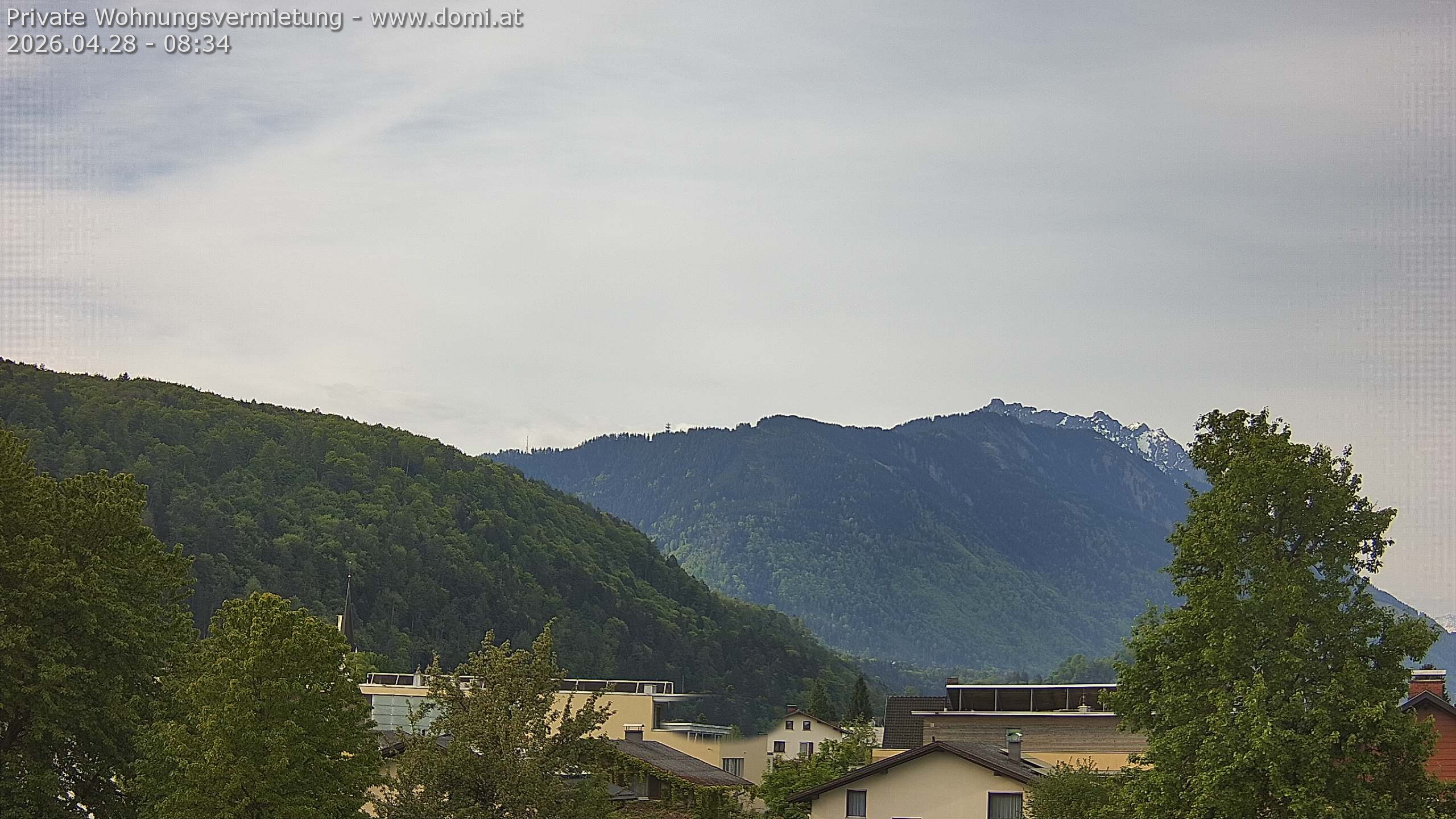Archiv Foto Webcam Blick über Gisingen bei Feldkirch