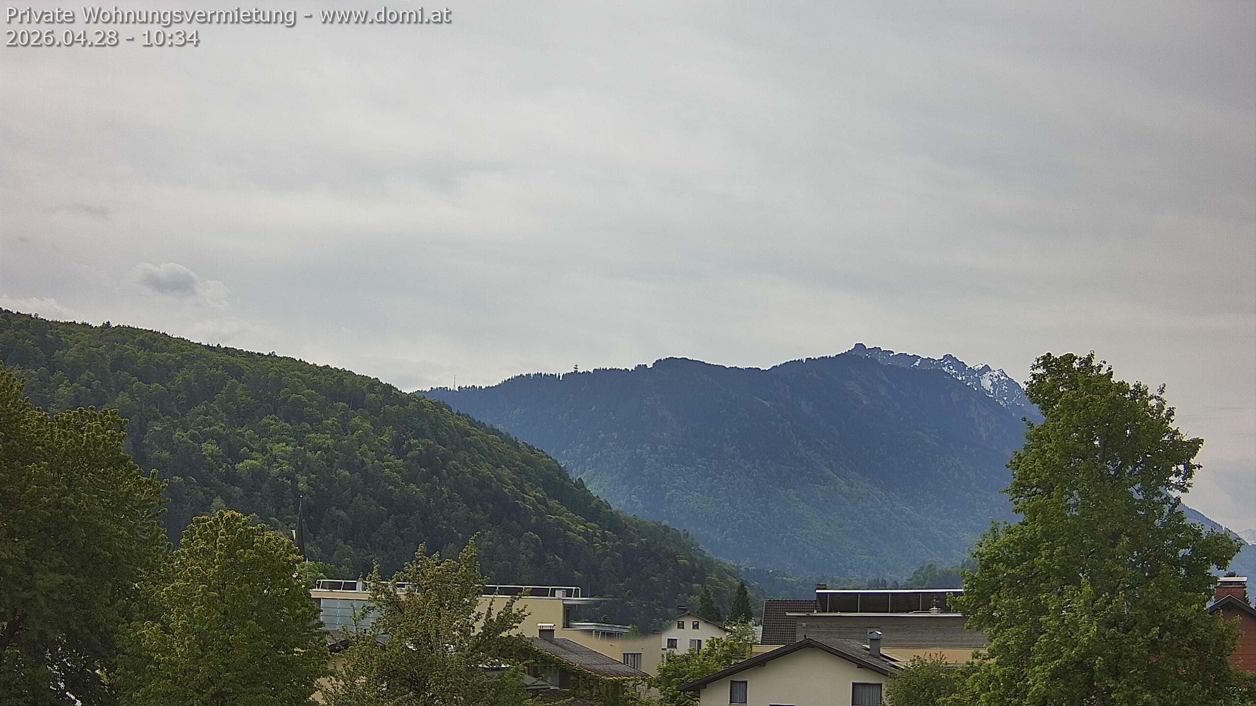 Archiv Foto Webcam Blick über Gisingen bei Feldkirch