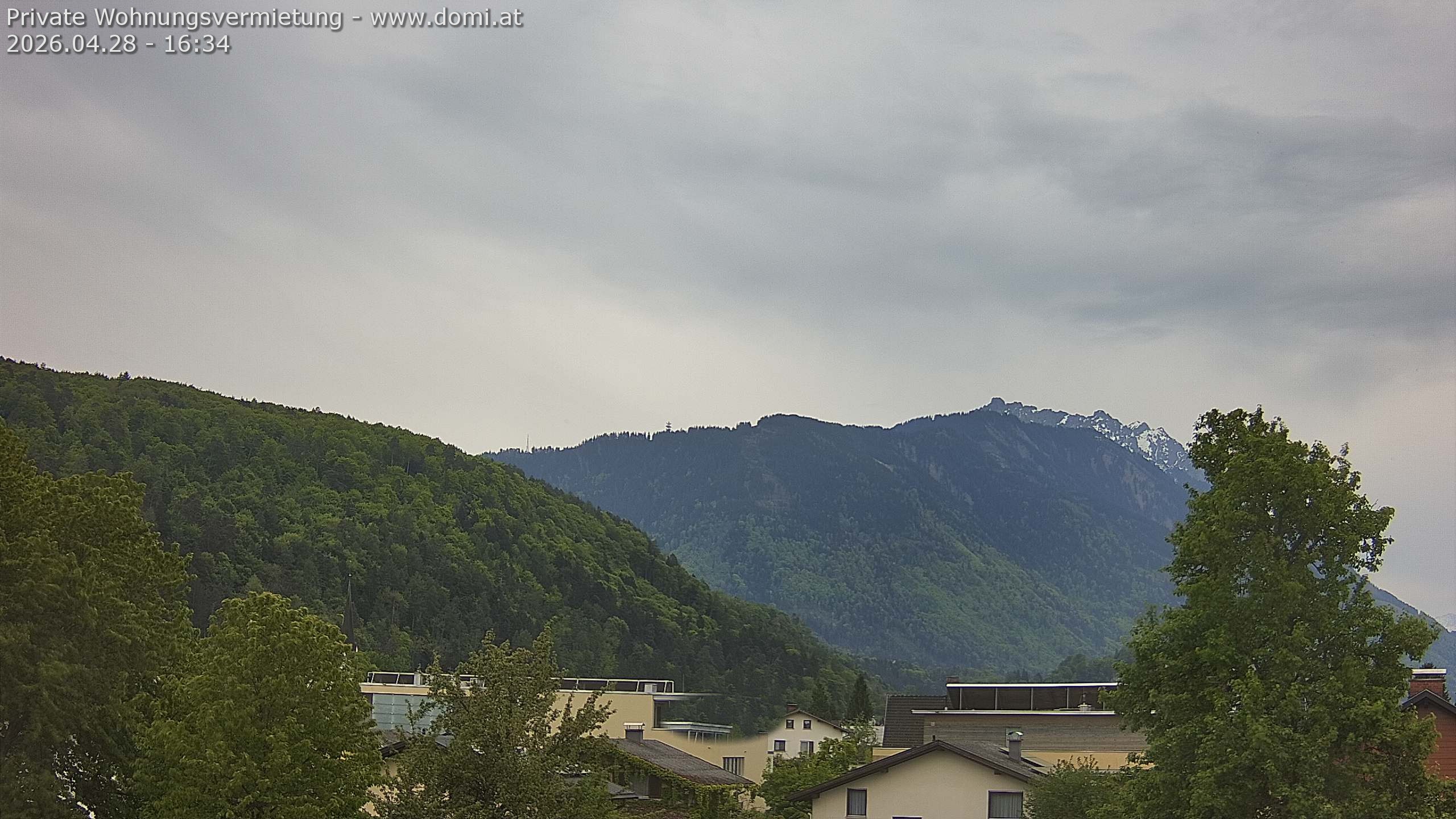 Archiv Foto Webcam Blick über Gisingen bei Feldkirch
