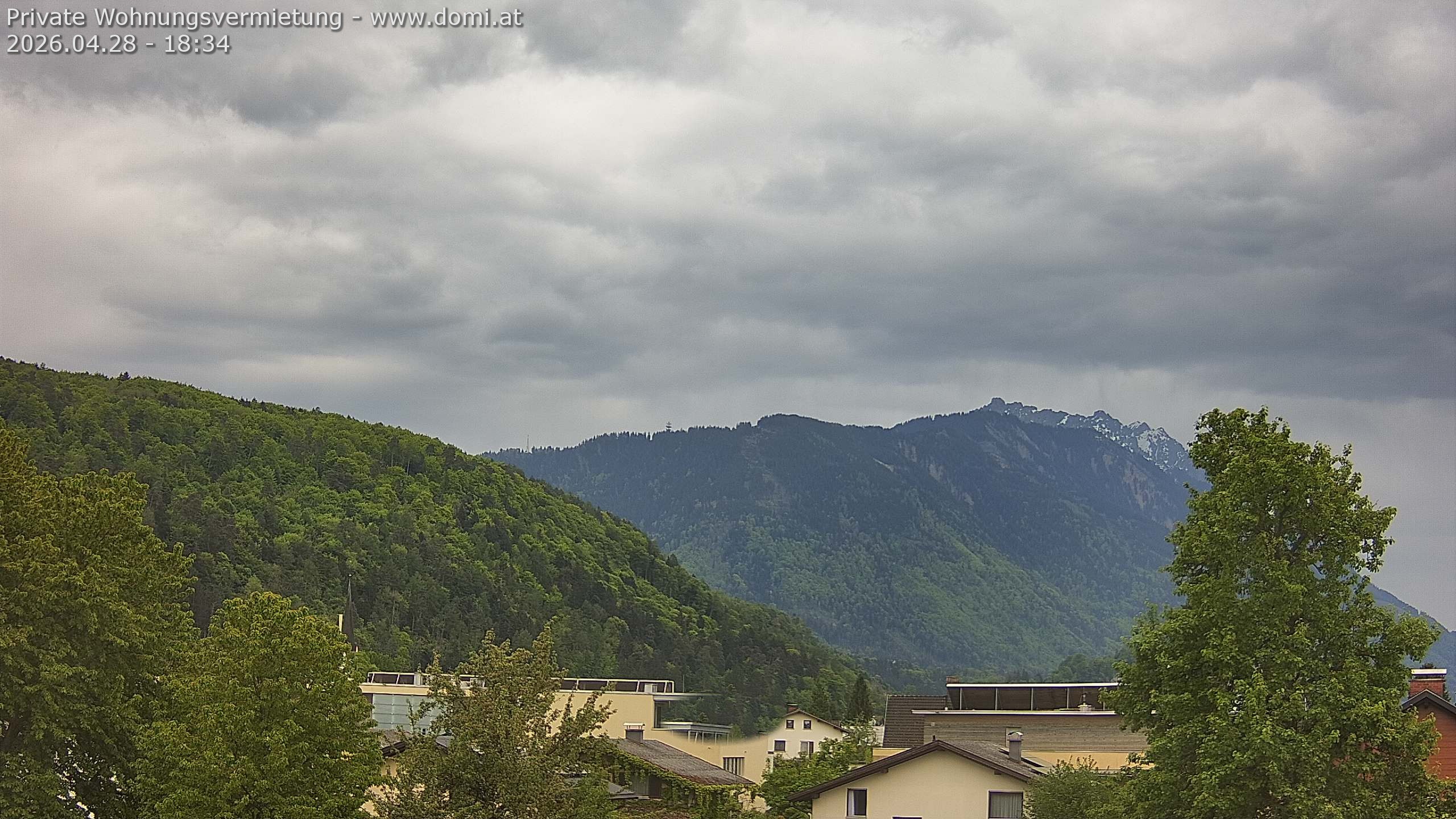 Archiv Foto Webcam Blick über Gisingen bei Feldkirch