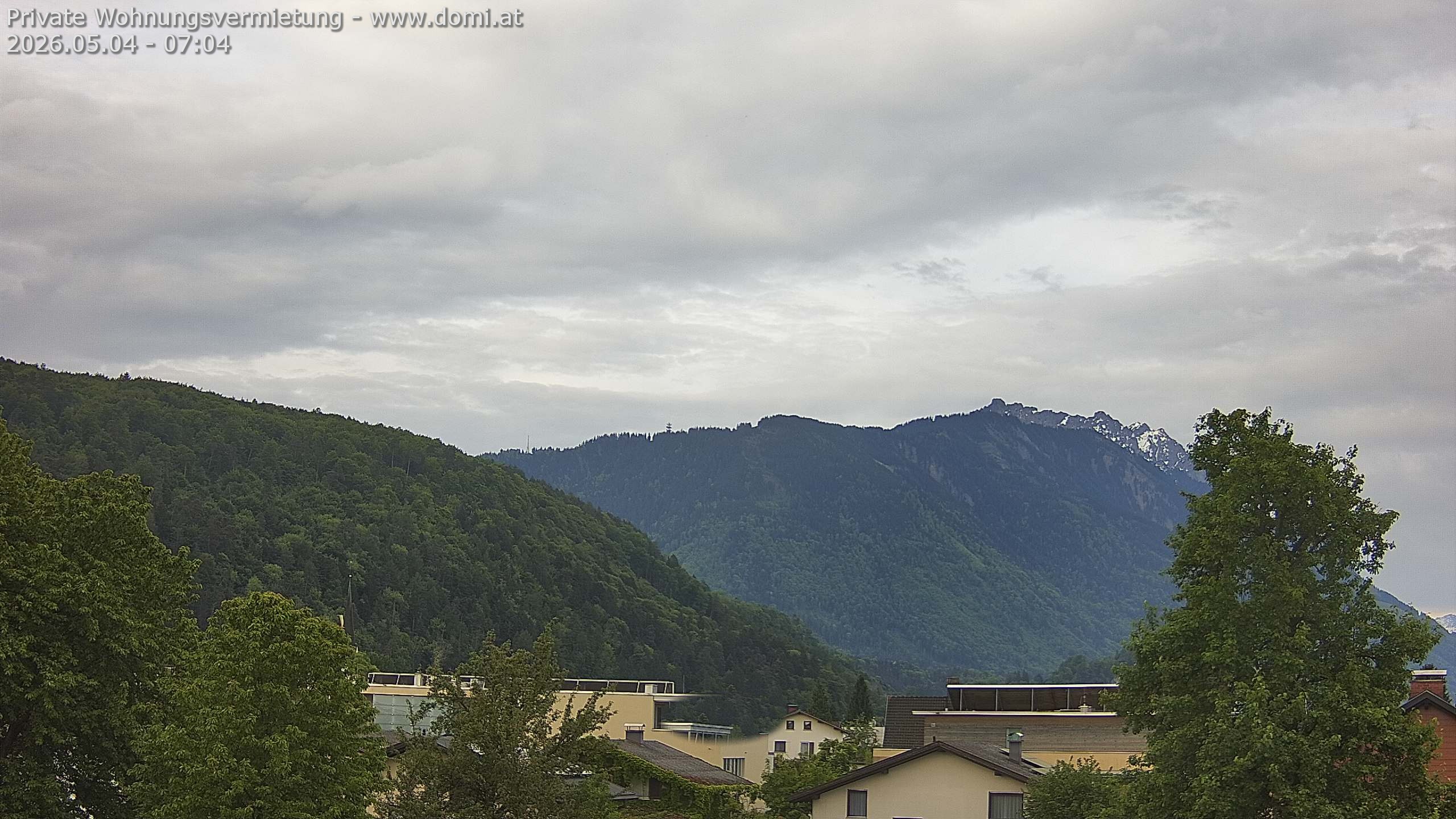 Archiv Foto Webcam Blick über Gisingen bei Feldkirch