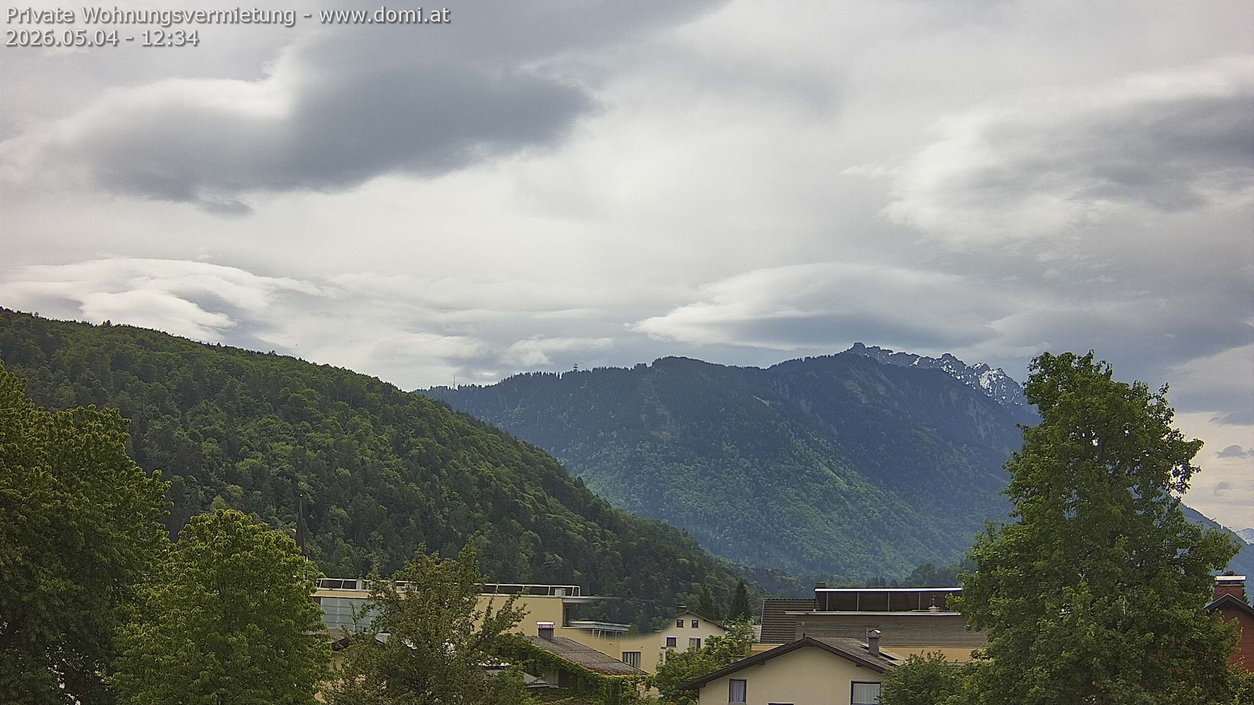 Archiv Foto Webcam Blick über Gisingen bei Feldkirch