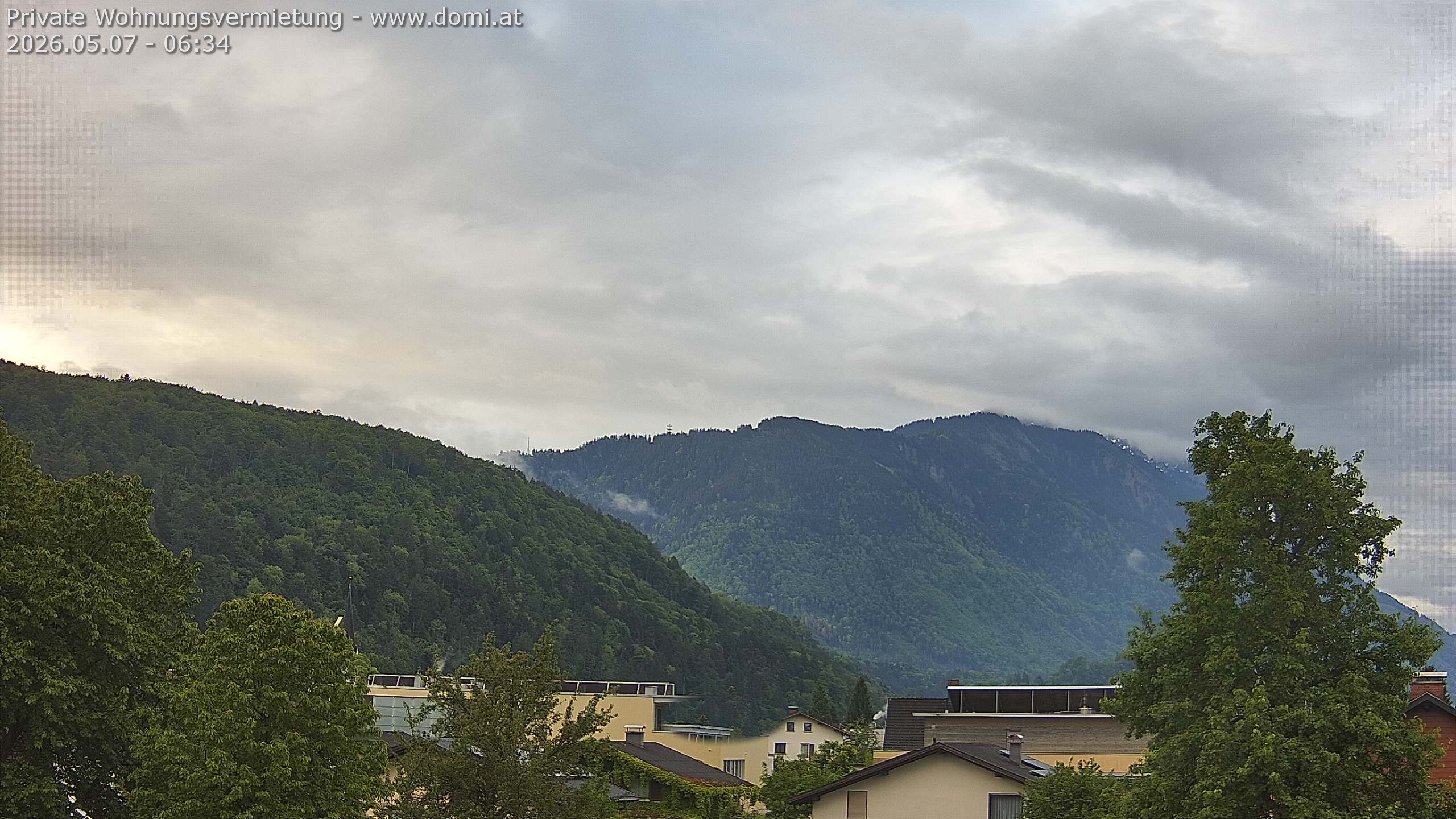 Archiv Foto Webcam Blick über Gisingen bei Feldkirch
