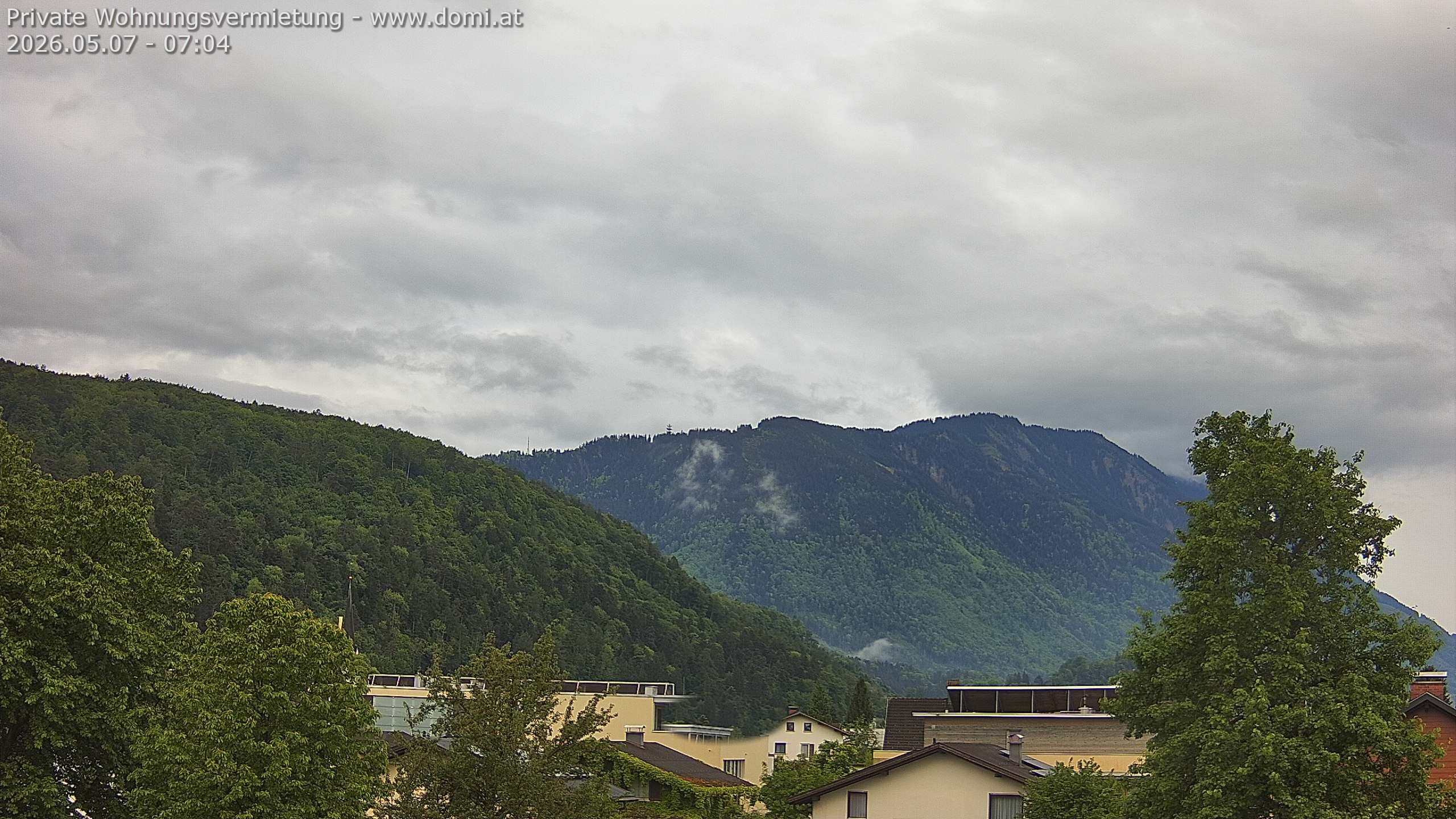 Archiv Foto Webcam Blick über Gisingen bei Feldkirch