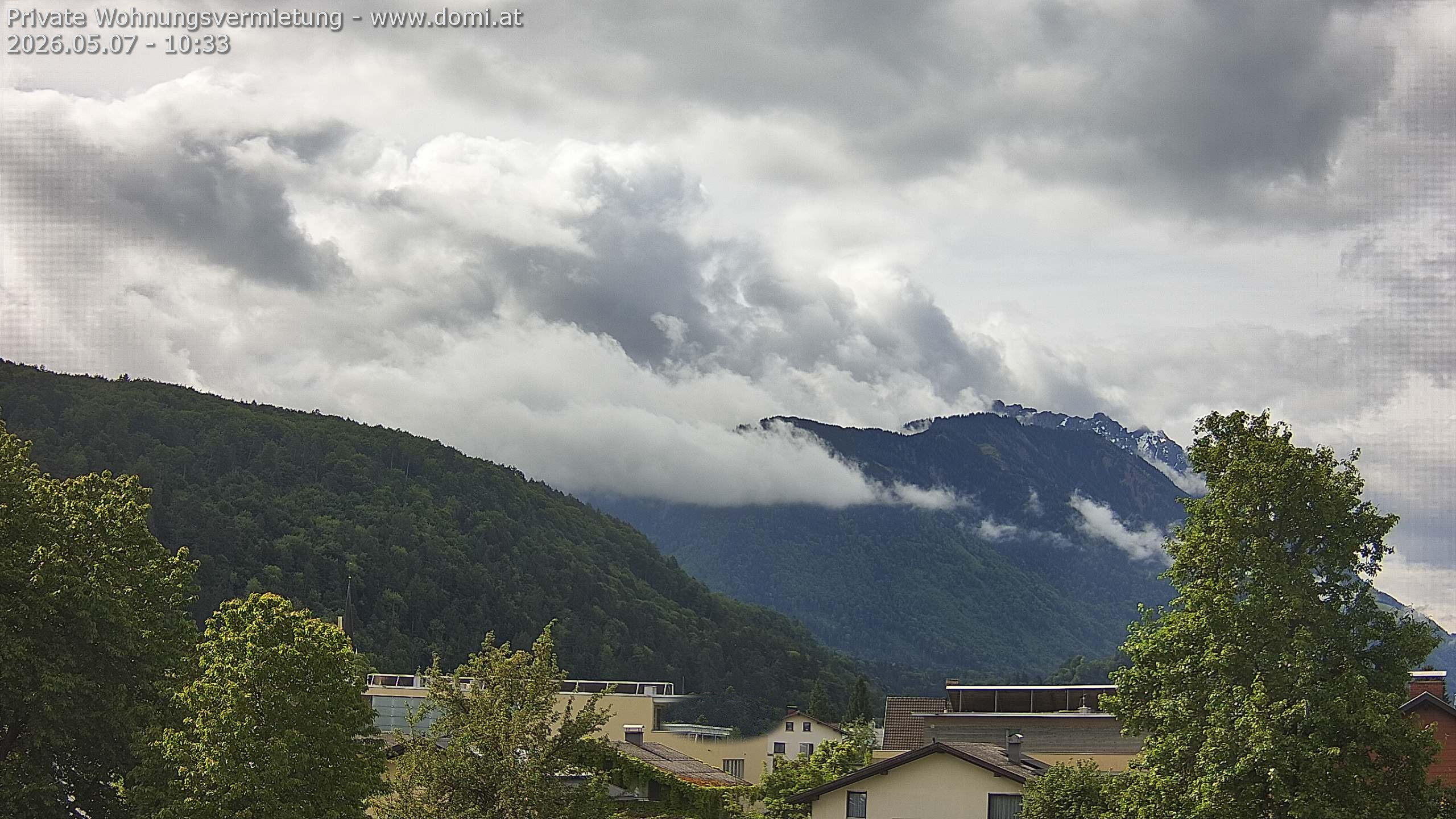 Archiv Foto Webcam Blick über Gisingen bei Feldkirch