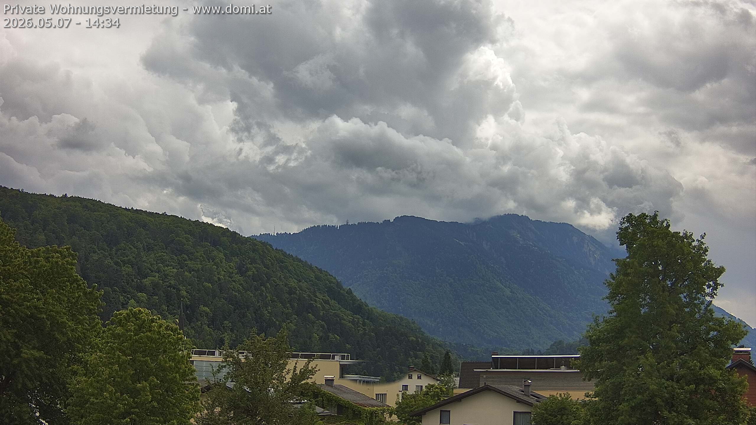 Archiv Foto Webcam Blick über Gisingen bei Feldkirch