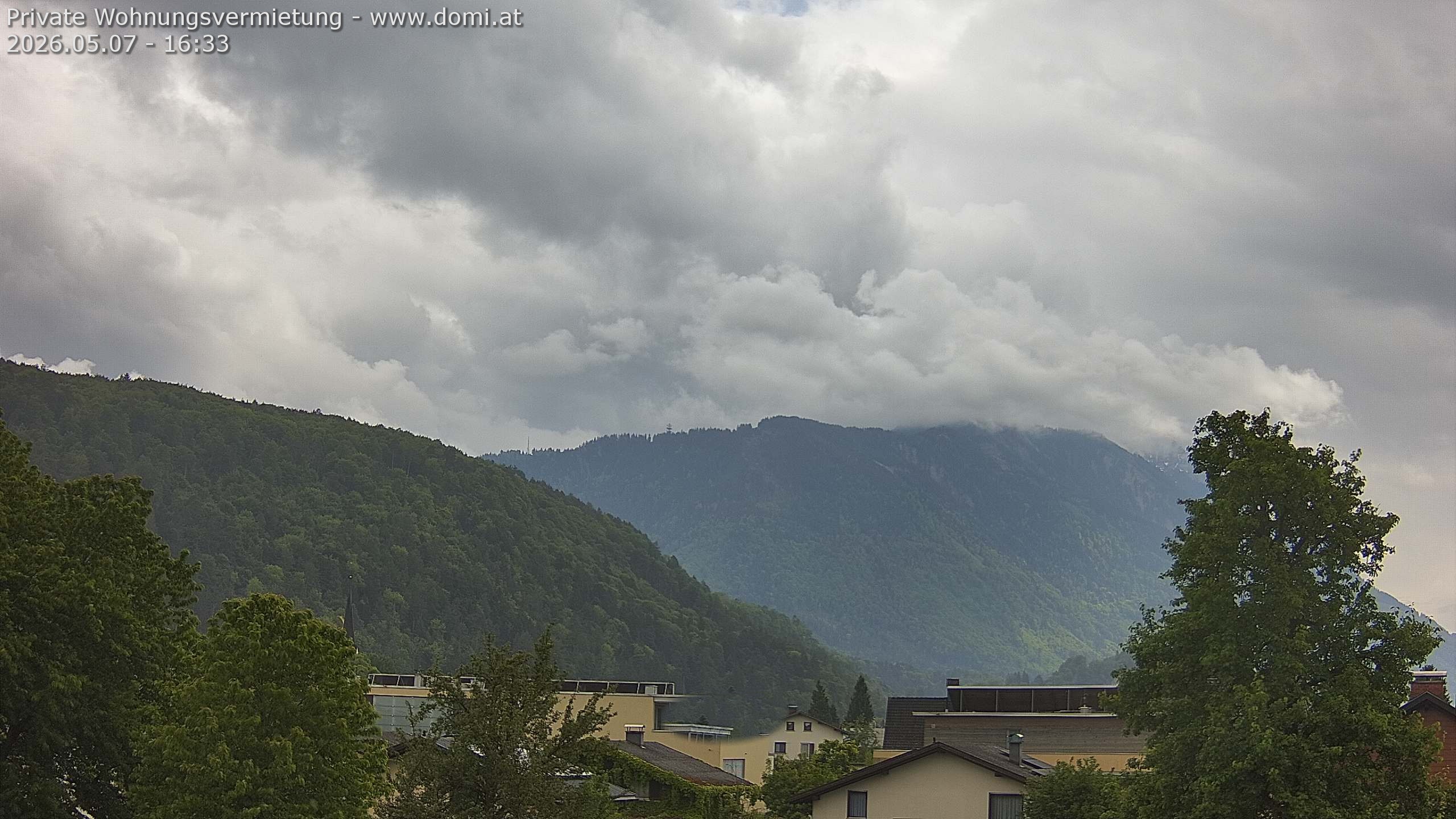 Archiv Foto Webcam Blick über Gisingen bei Feldkirch