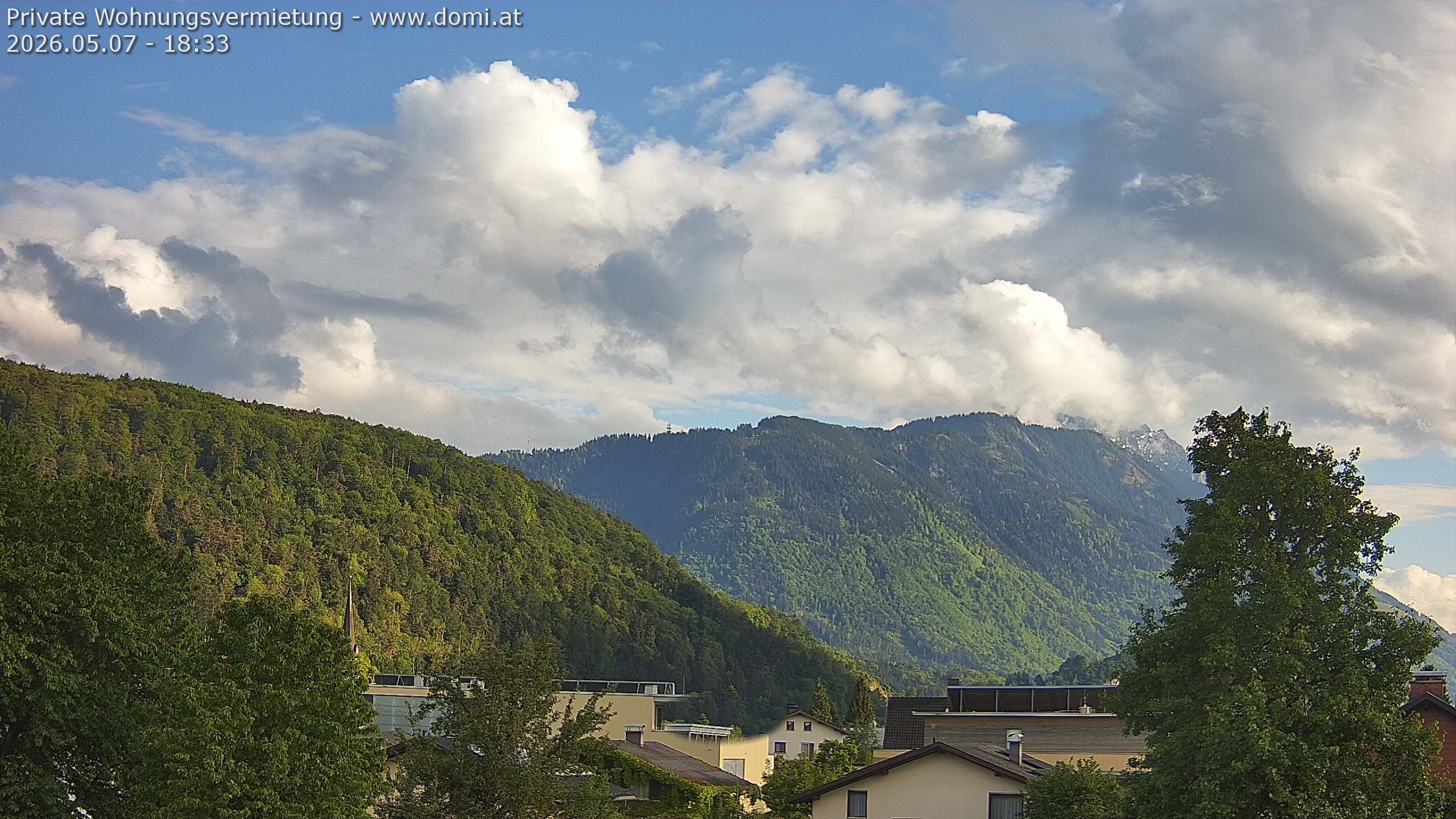 Archiv Foto Webcam Blick über Gisingen bei Feldkirch