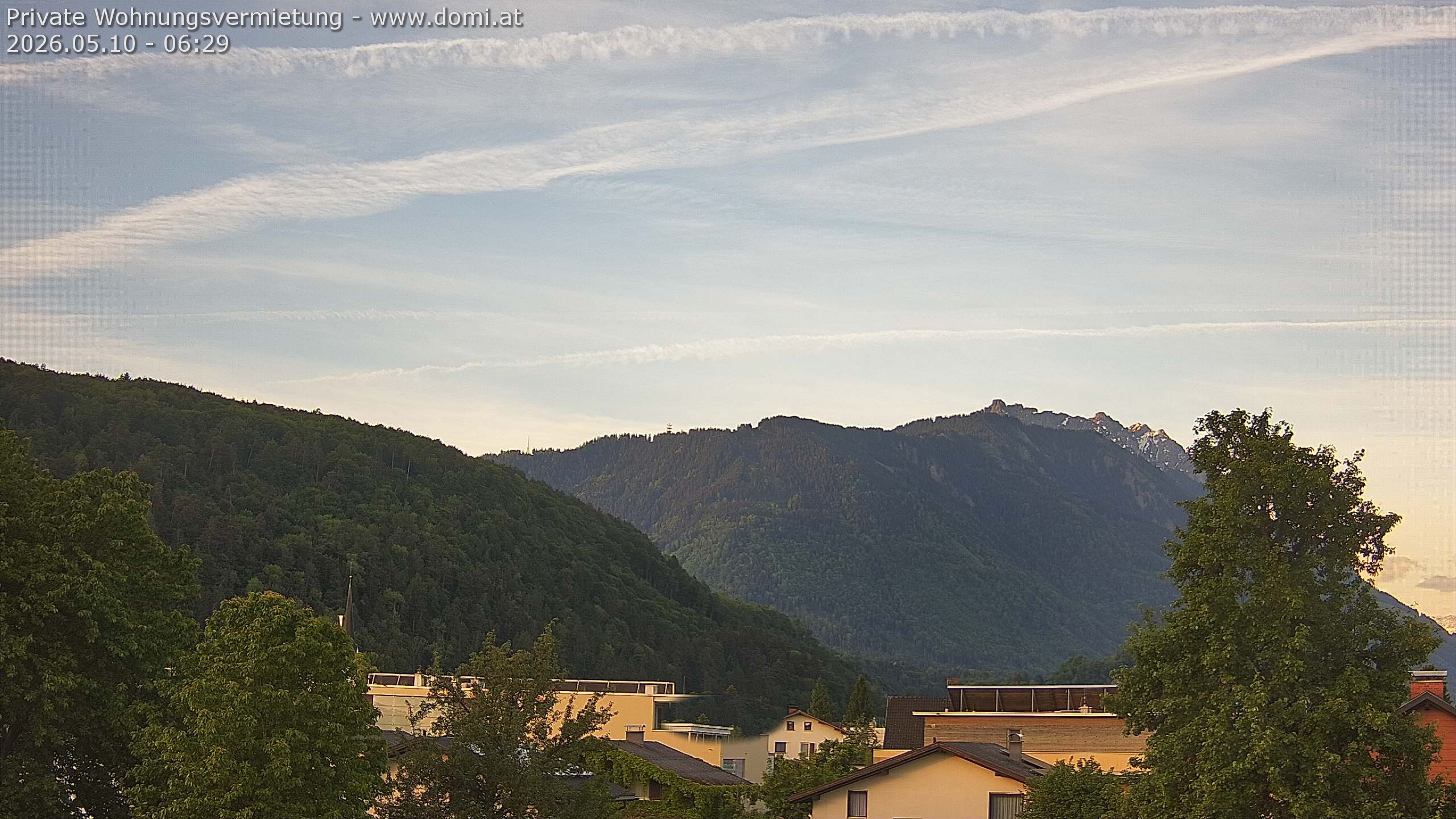 Archived image Webcam View over Gisingen in Feldkirch