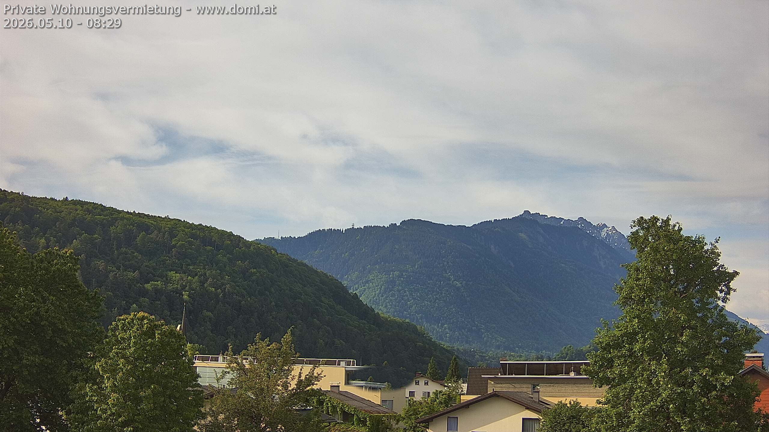 Archived image Webcam View over Gisingen in Feldkirch